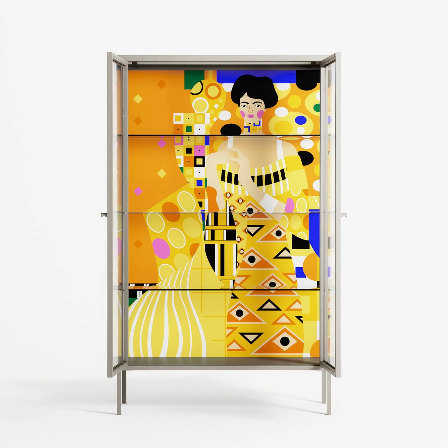 Klimt - Cabinet - Heather Zhou - Pebble - Clear glass - Image 3