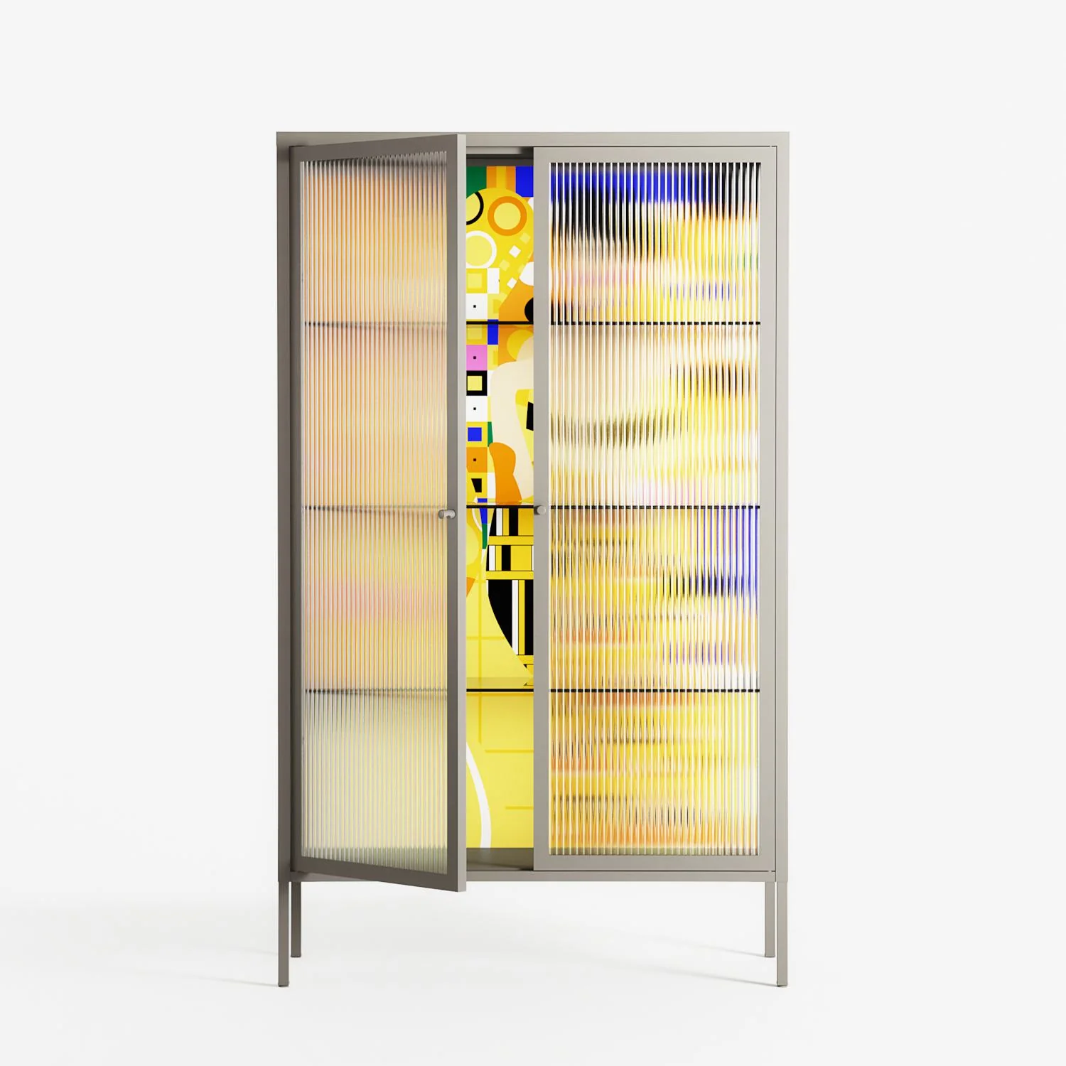 Klimt - Cabinet - Heather Zhou - Pebble - Reeded glass - Image 2