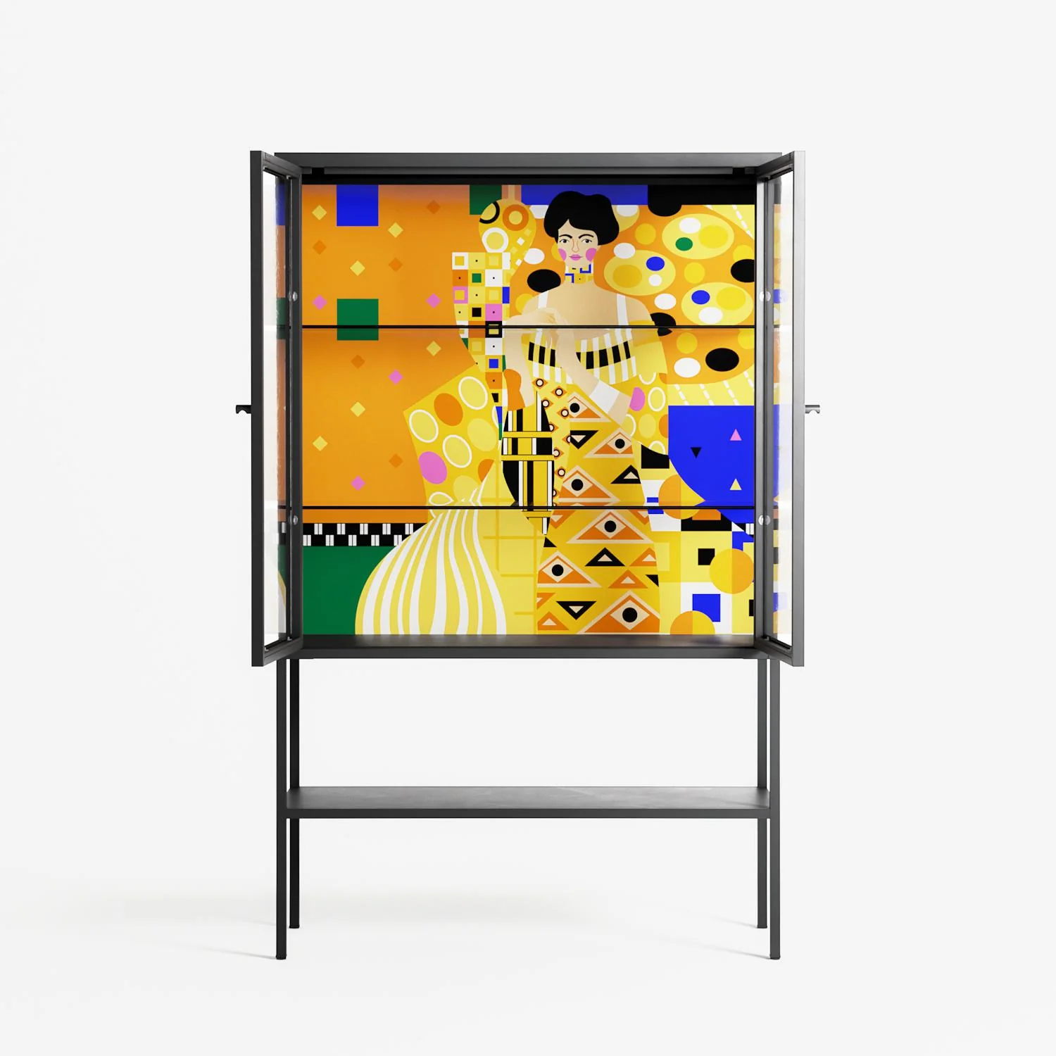 Klimt - Loft Cabinet - Heather Zhou - Antracite - Clear glass - Image 3