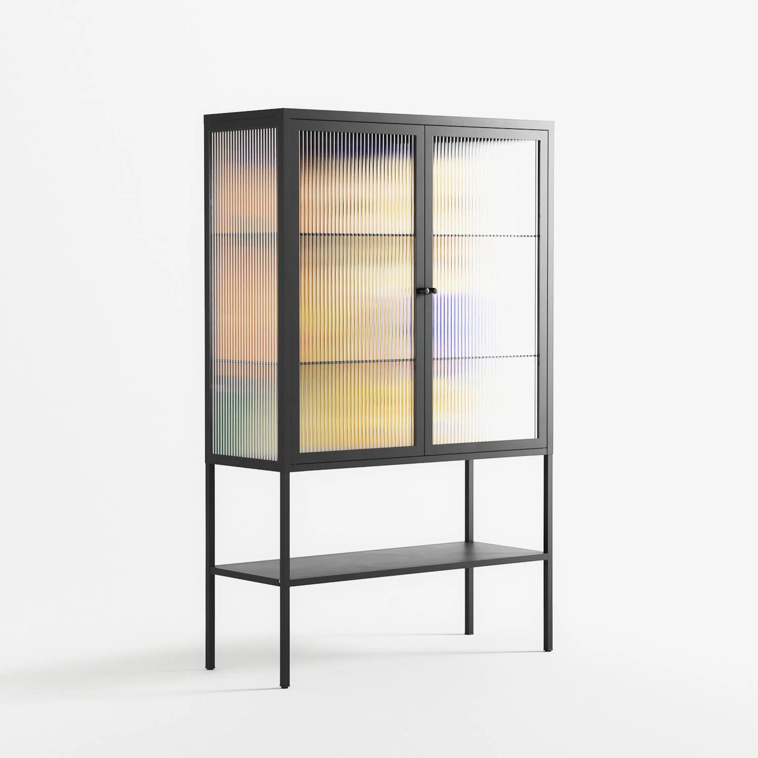Klimt - Loft Cabinet - Heather Zhou - Antracite - Reeded glass - Image 4