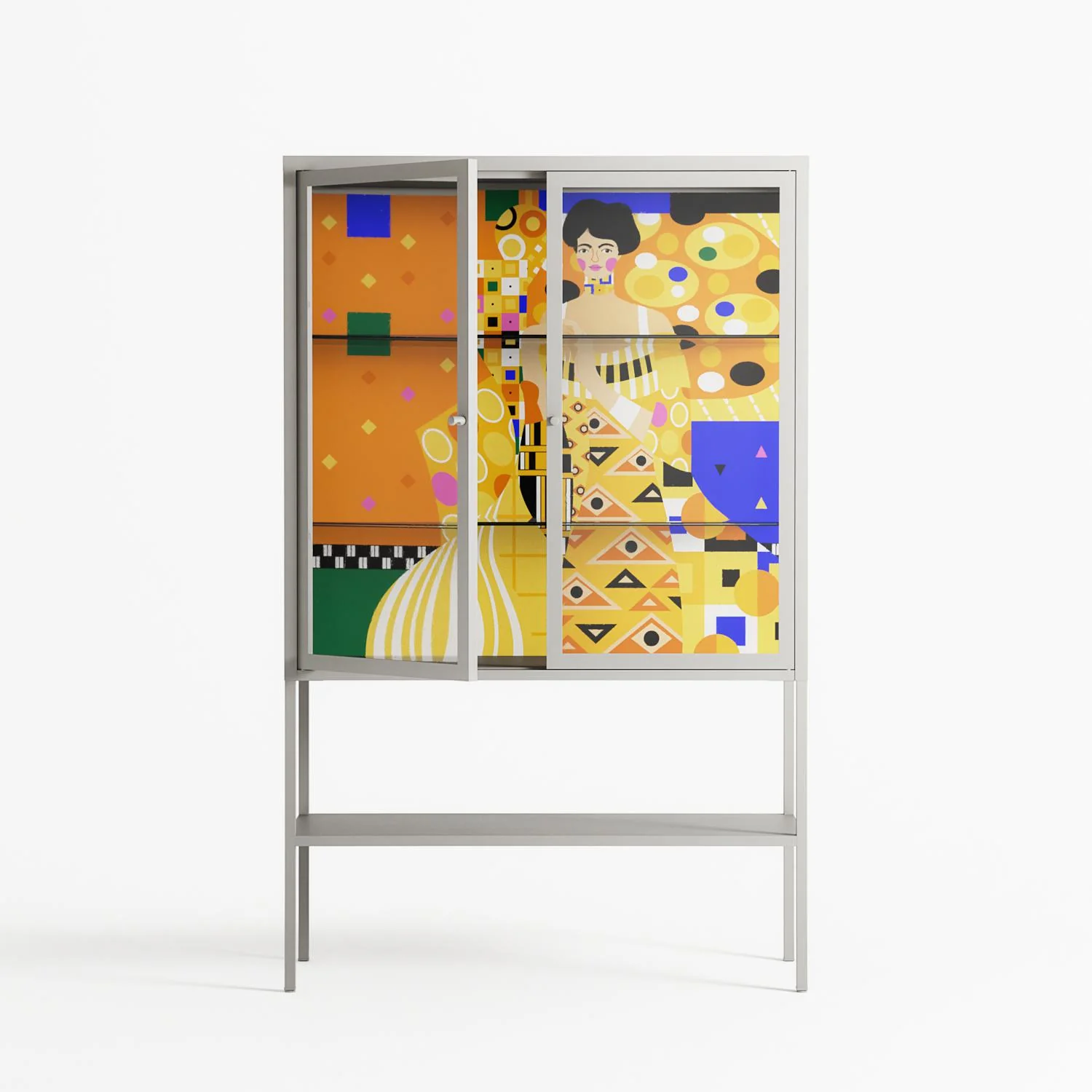 Klimt - Loft Cabinet - Heather Zhou - Chalk - Clear glass - Image 2
