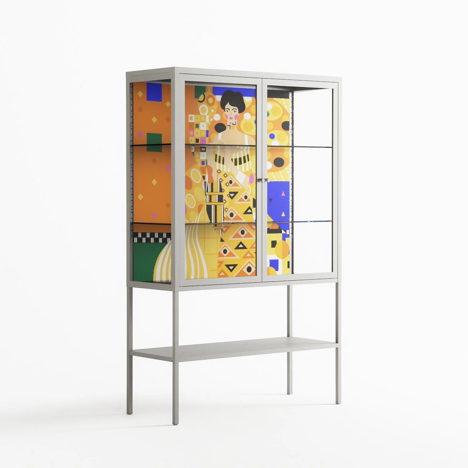 Klimt - Loft Cabinet - Heather Zhou - Chalk - Clear glass - Image 4