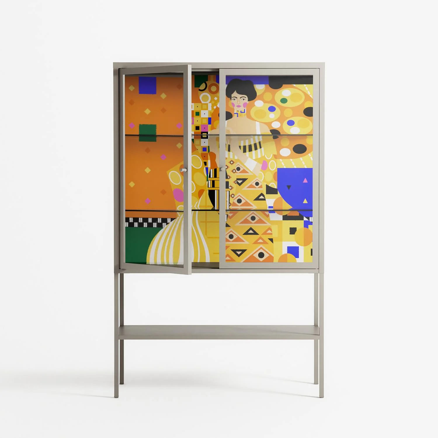 Klimt - Loft Cabinet - Heather Zhou - Pebble - Clear glass - Image 2