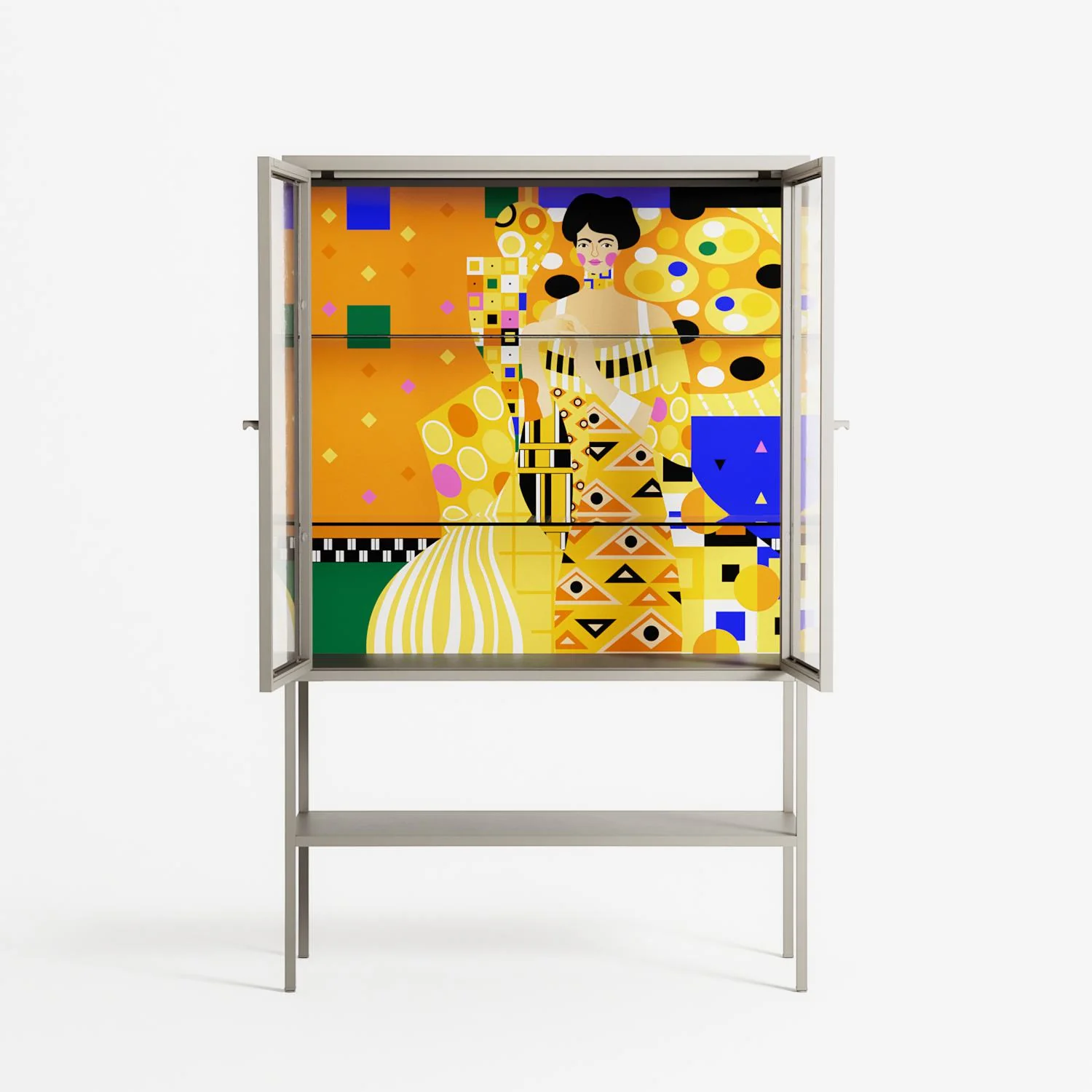 Klimt - Loft Cabinet - Heather Zhou - Pebble - Clear glass - Image 3