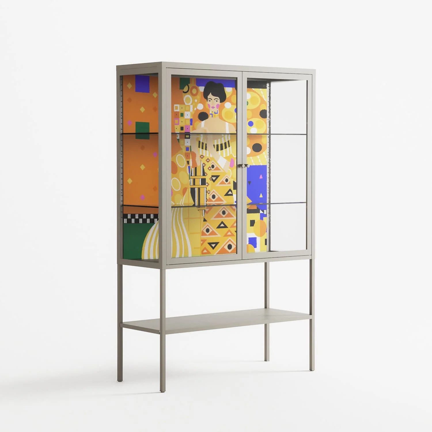 Klimt - Loft Cabinet - Heather Zhou - Pebble - Clear glass - Image 4