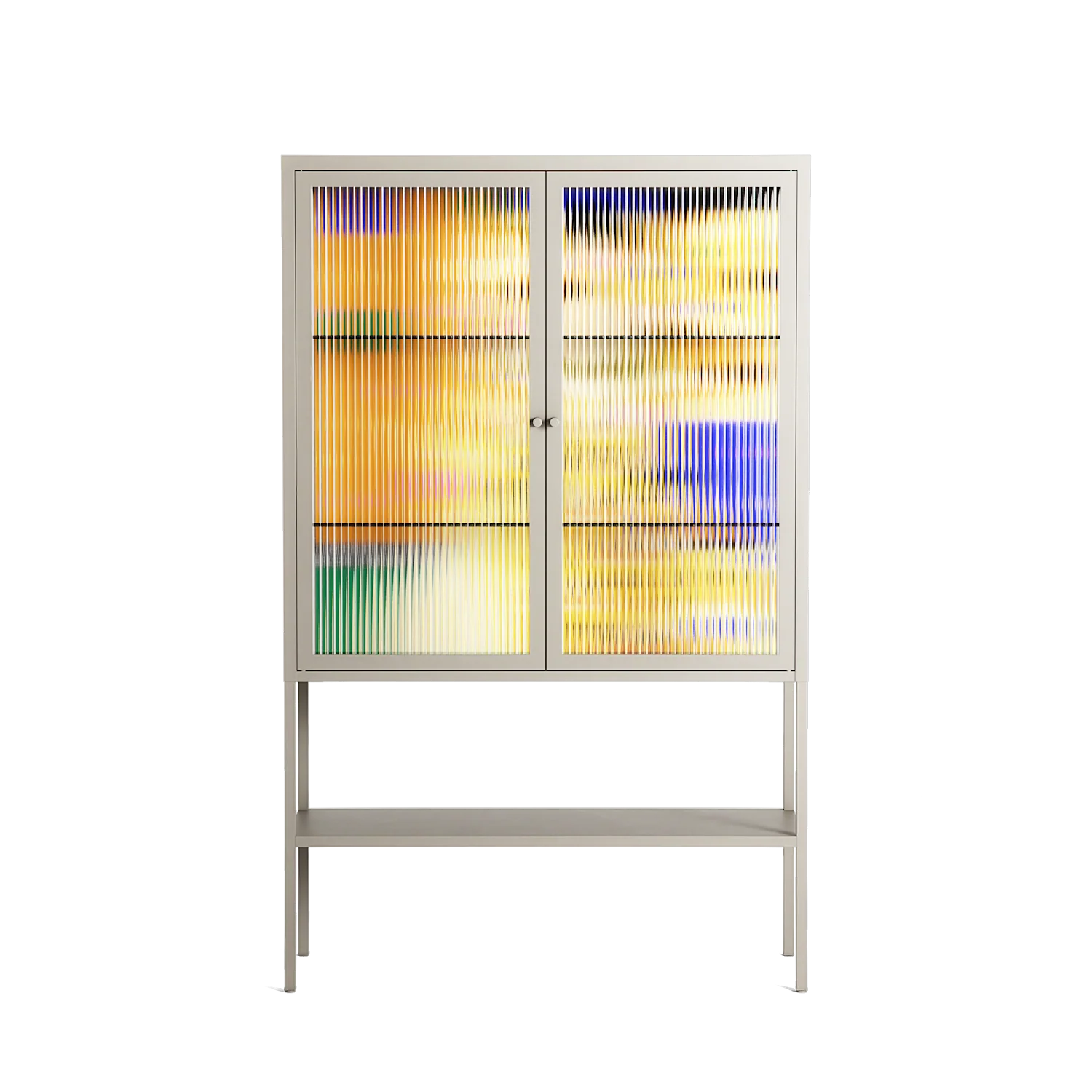 Klimt - Loft Cabinet - Heather Zhou - Pebble - Reeded glass