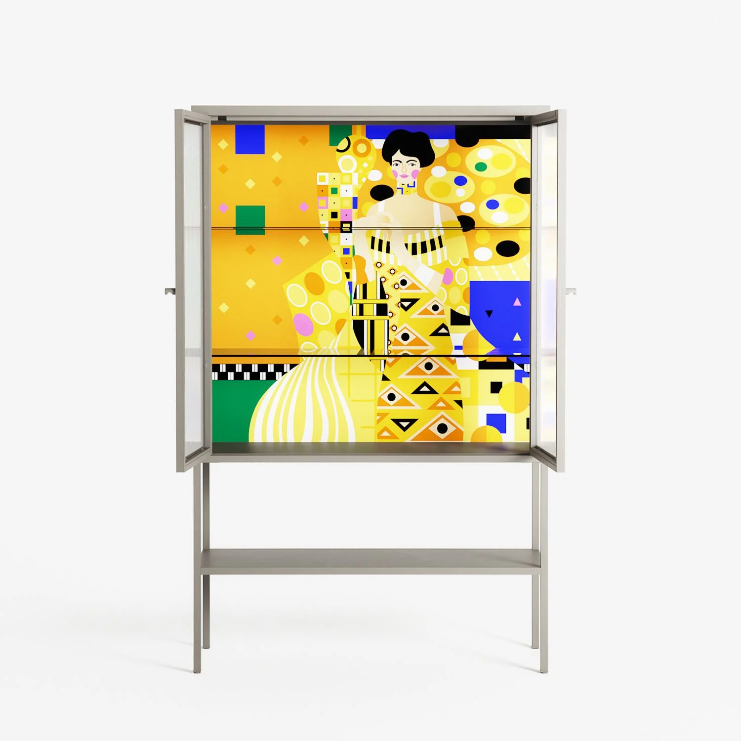 Klimt - Loft Cabinet - Heather Zhou - Pebble - Reeded glass - Image 3