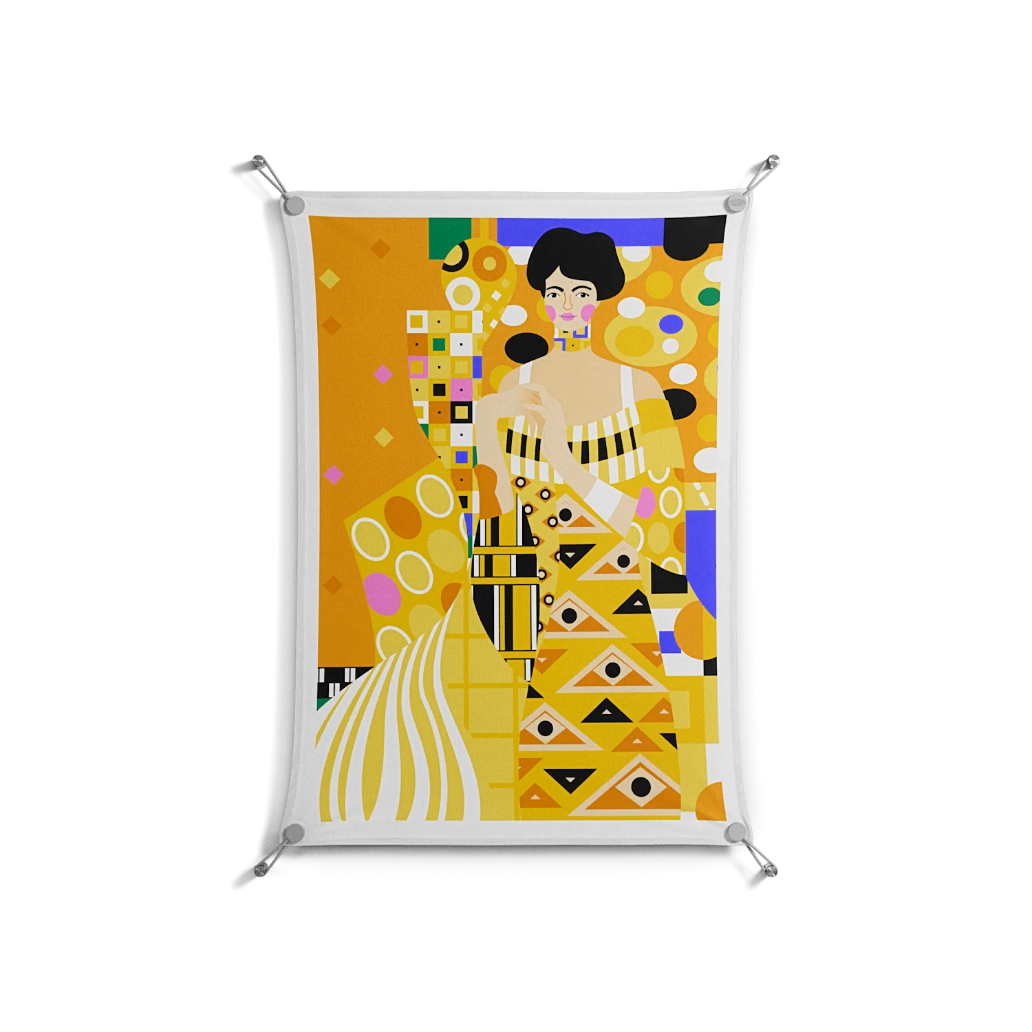 Klimt - Work On Wall - Heather Zhou - Silver - 70 x 100 cm