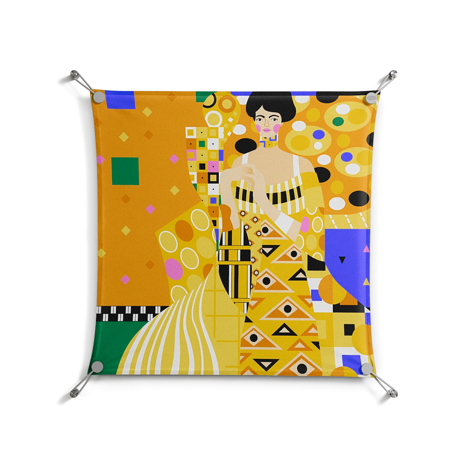 Klimt - Work On Wall - Heather Zhou - Silver - 70 x 70 cm