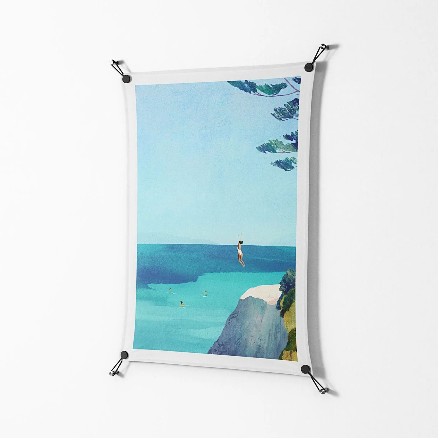 Leap - Work On Wall - Henry Rivers - Black - 70 x 100 cm - Image 2