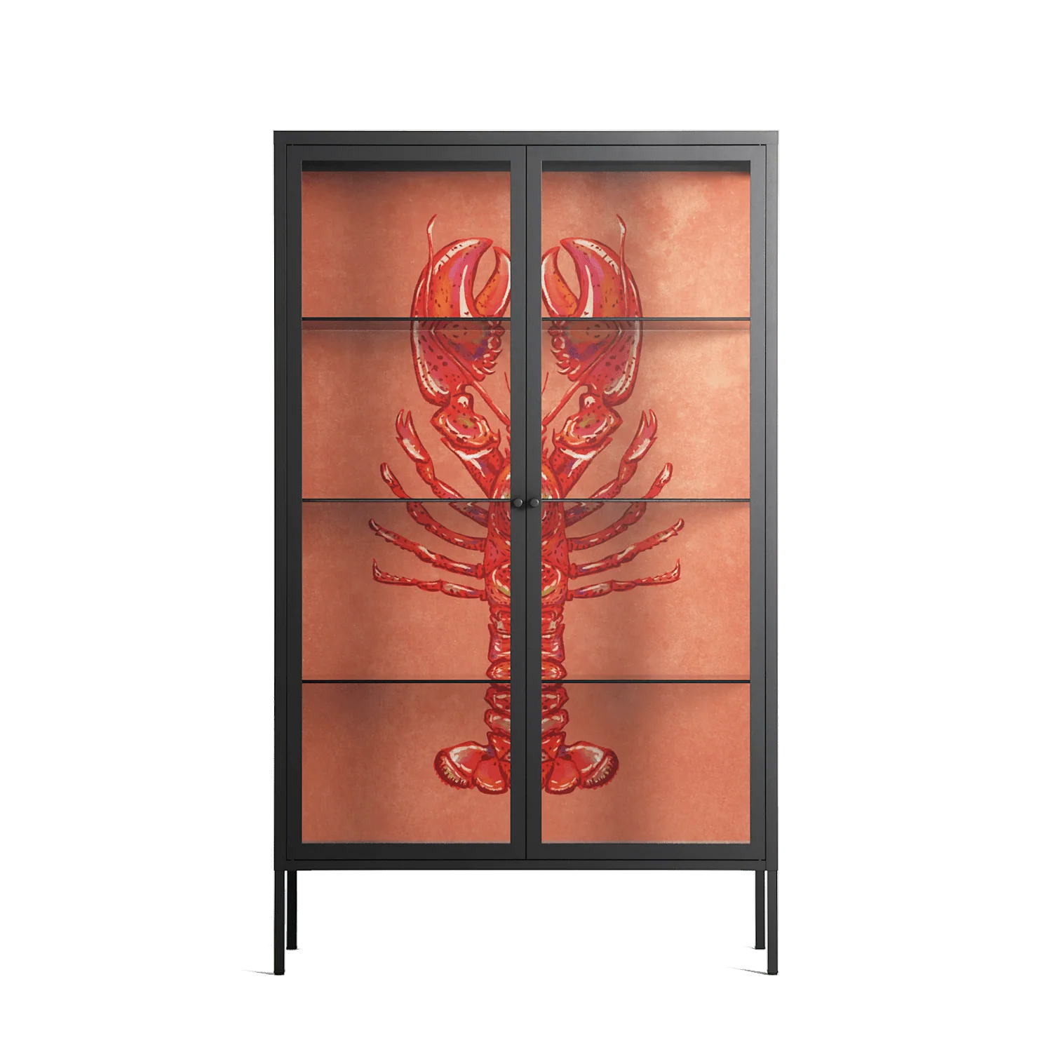 Lobster - Cabinet - Raissa Oltmanns - Antracite - Clear glass