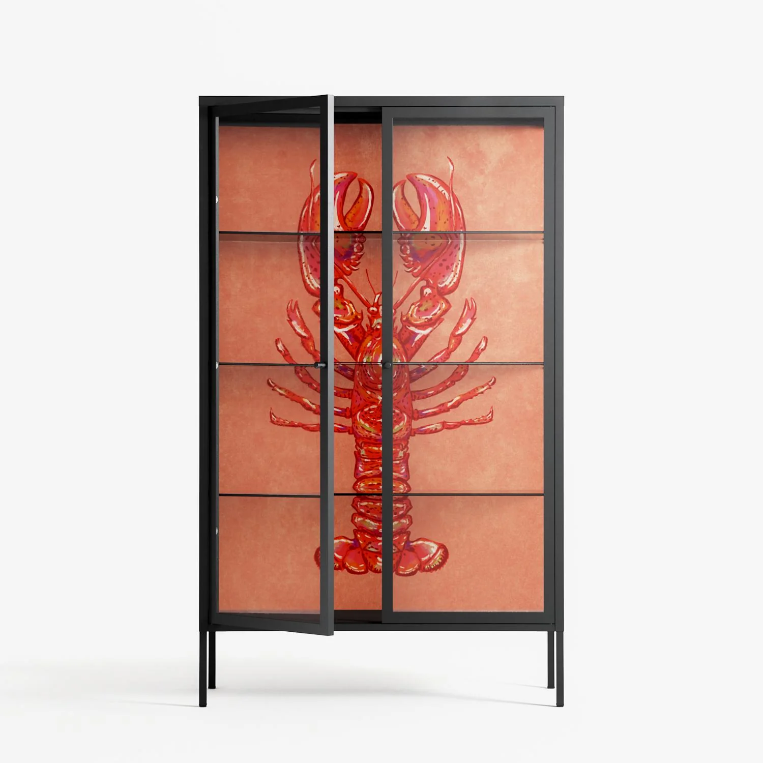 Lobster - Cabinet - Raissa Oltmanns - Antracite - Clear glass - Image 2