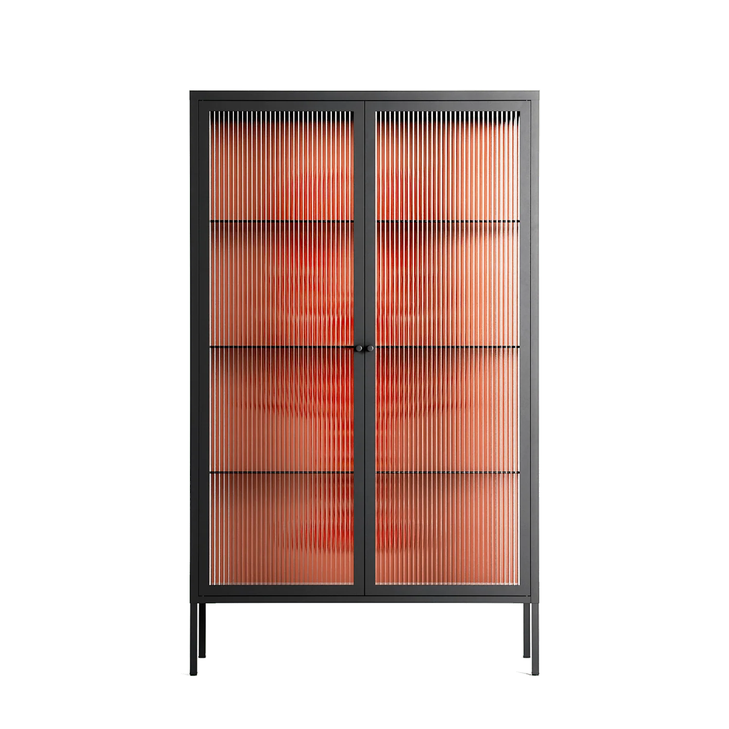 Lobster - Cabinet - Raissa Oltmanns - Antracite - Reeded glass