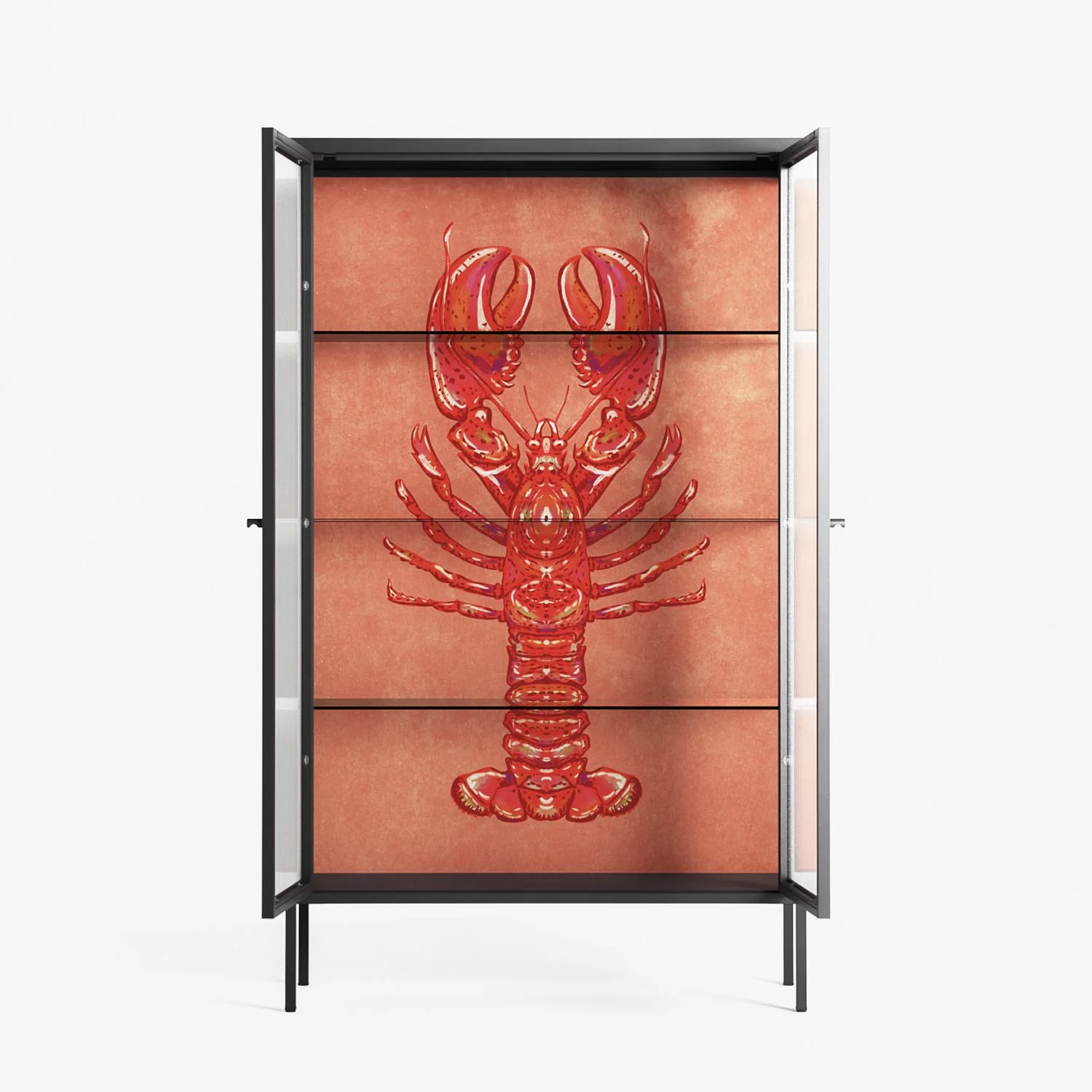 Lobster - Cabinet - Raissa Oltmanns - Antracite - Reeded glass - Image 3