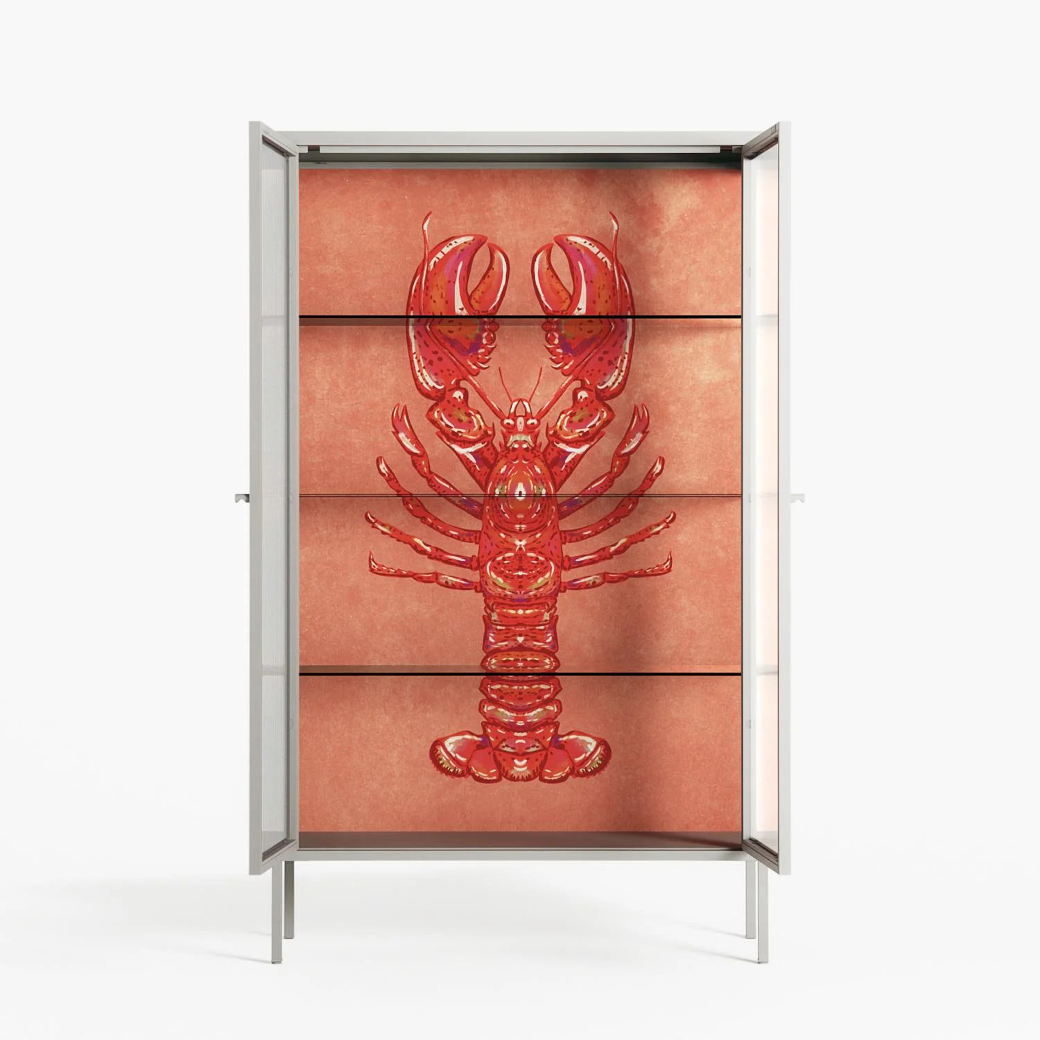 Lobster - Cabinet - Raissa Oltmanns - Chalk - Reeded glass - Image 3