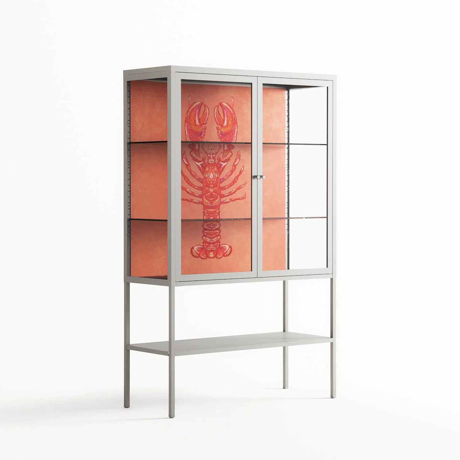 Lobster - Loft Cabinet - Raissa Oltmanns - Chalk - Clear glass - Image 4