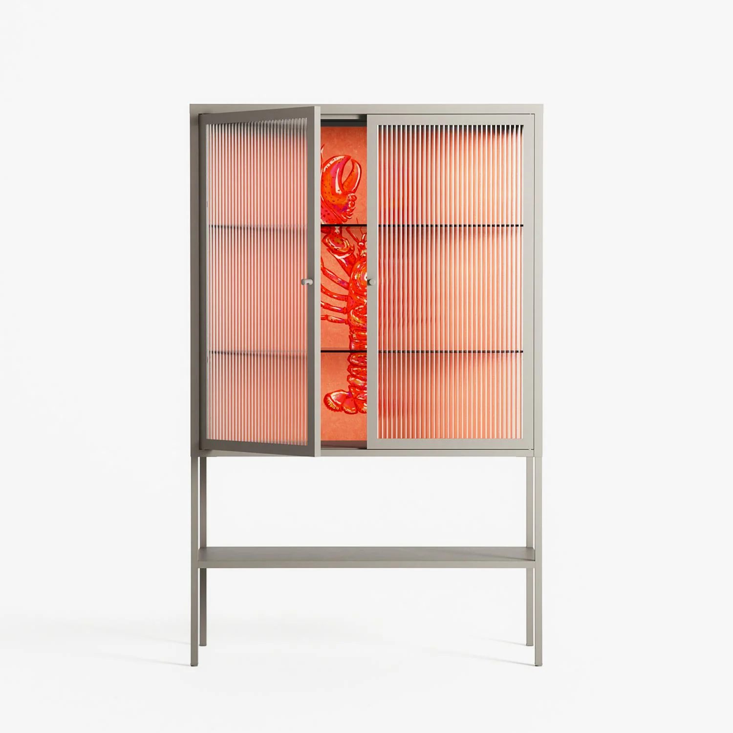 Lobster - Loft Cabinet - Raissa Oltmanns - Pebble - Reeded glass - Image 2