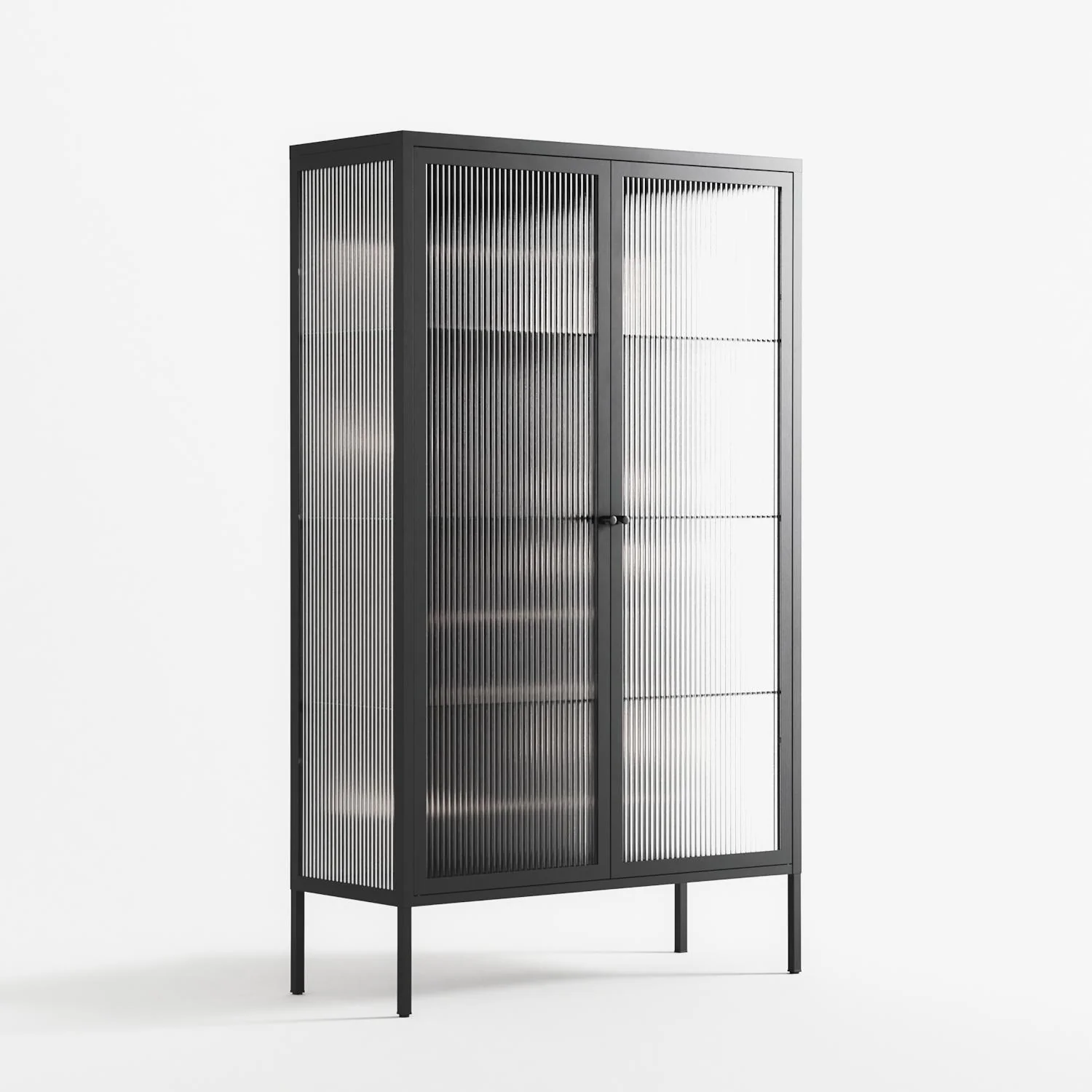 Love Flow - Cabinet - Andrea Devia-Nuño - Antracite - Reeded glass - Image 4