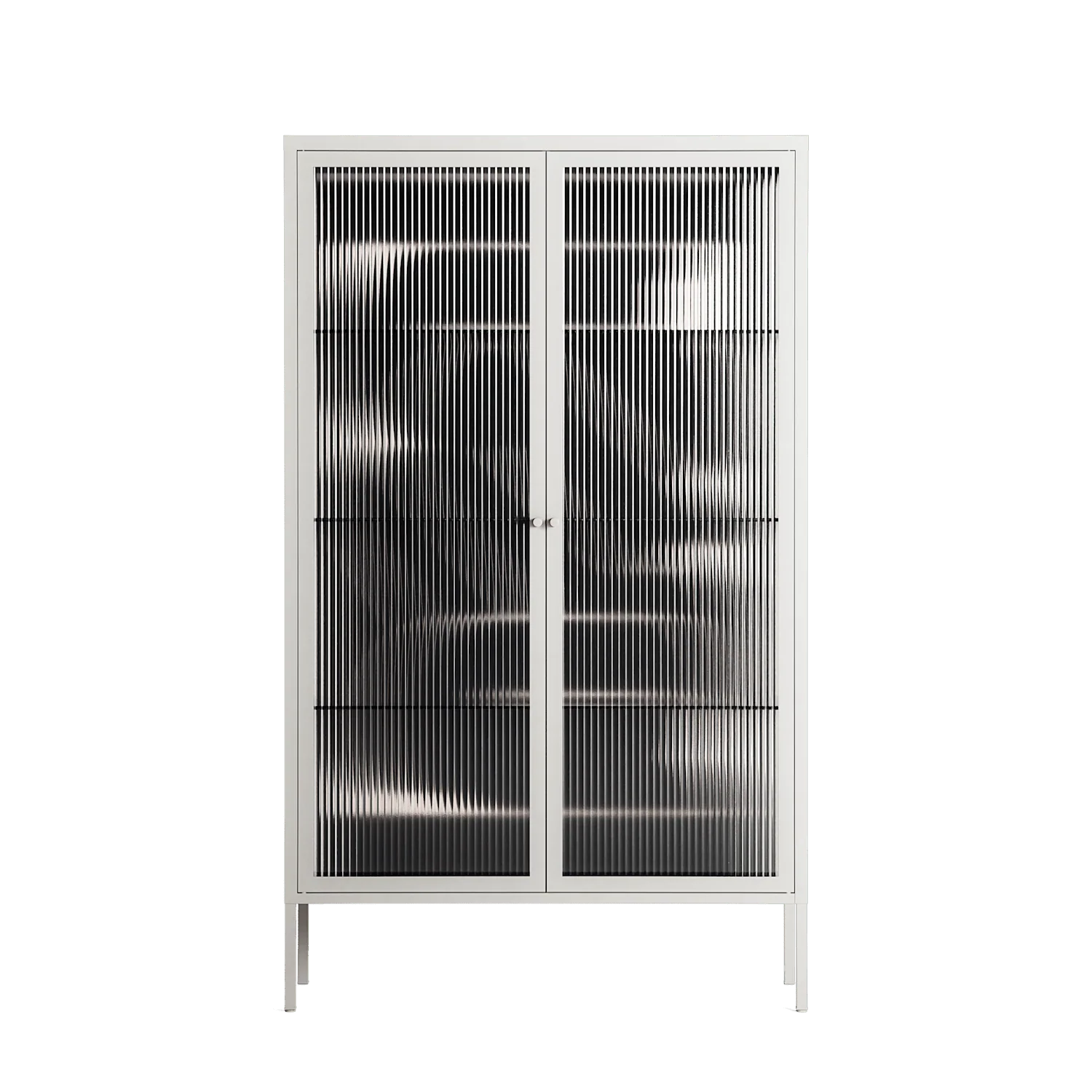 Love Flow - Cabinet - Andrea Devia-Nuño - Chalk - Reeded glass