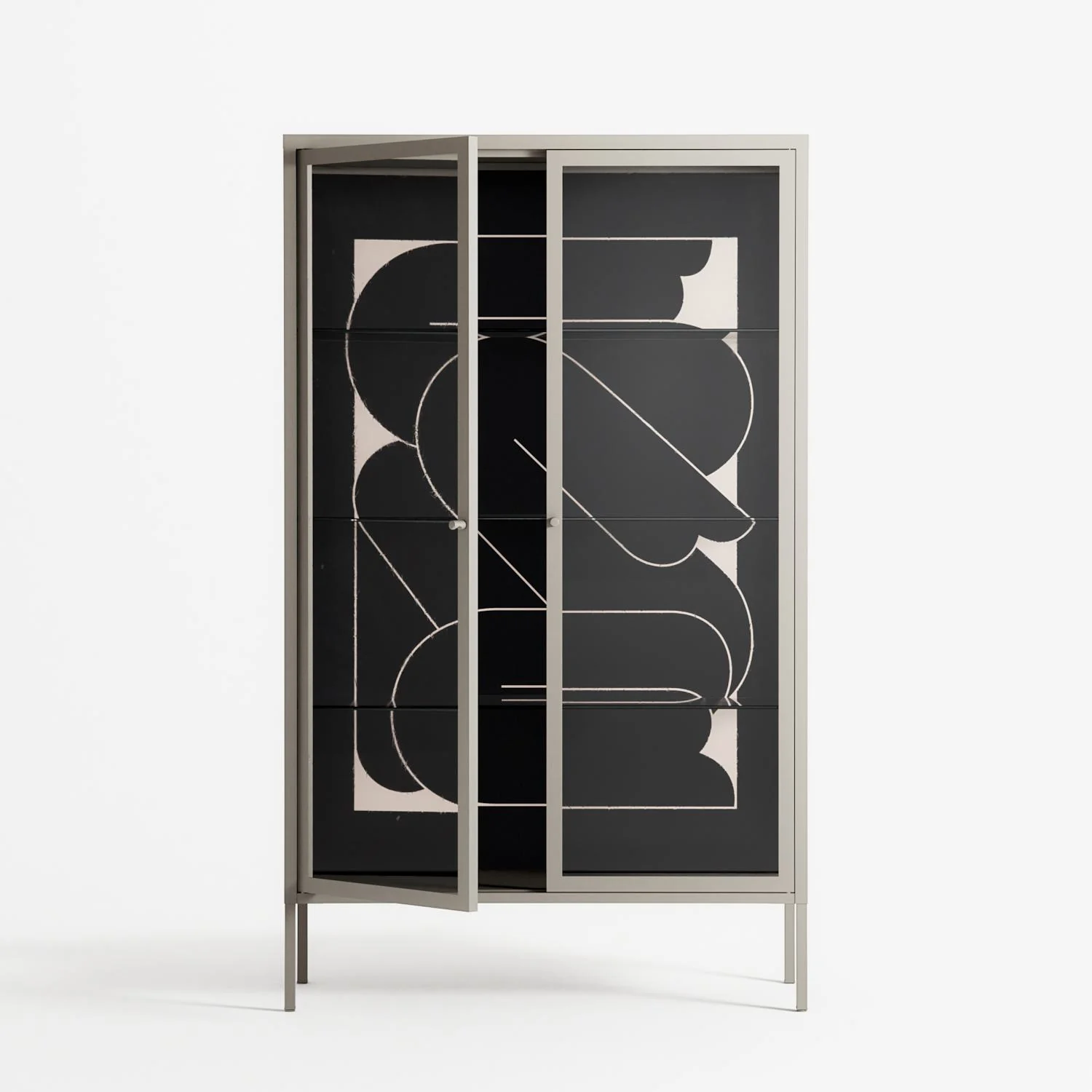 Love Flow - Cabinet - Andrea Devia-Nuño - Pebble - Clear glass - Image 2