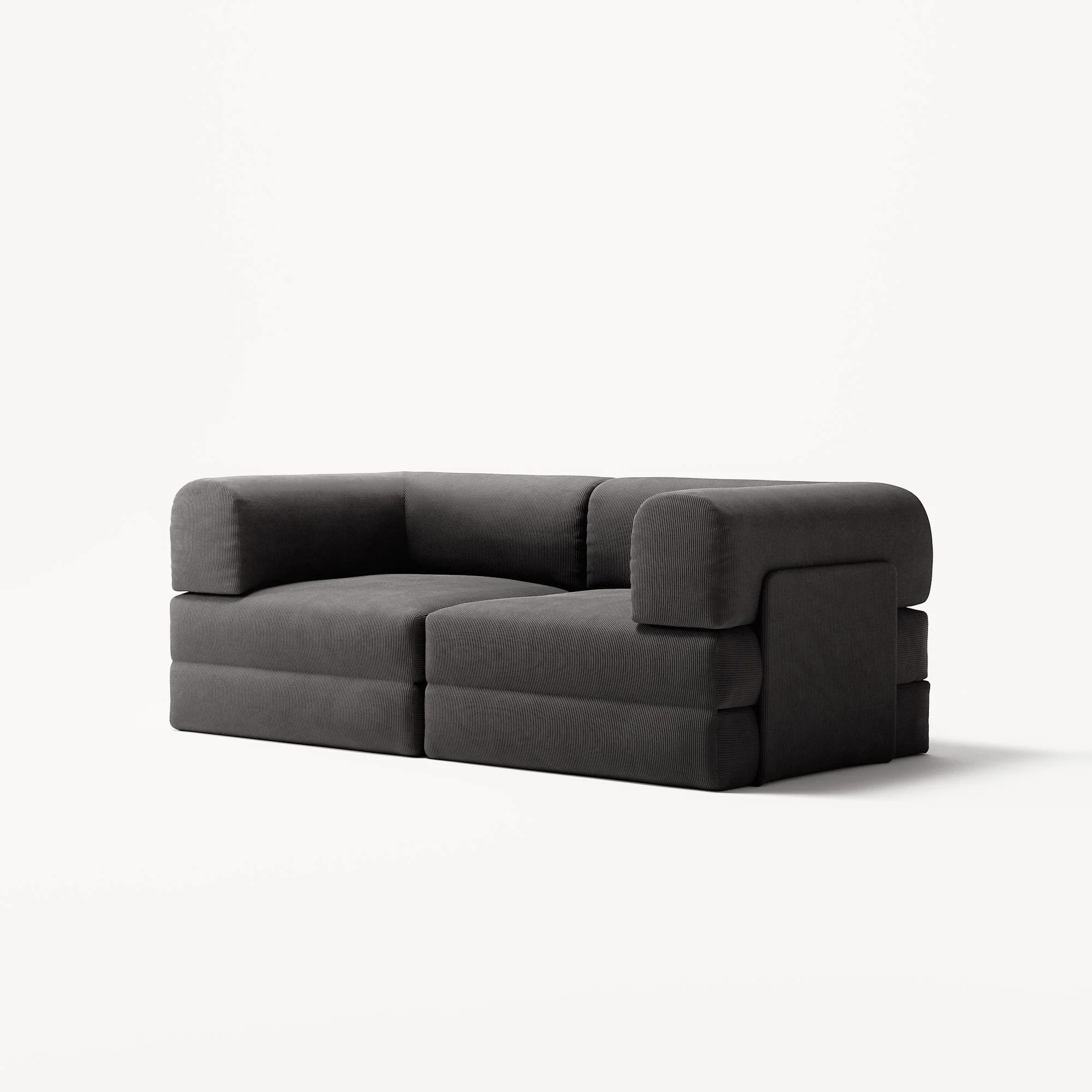 LUNA - 2 Seat - Corduroy Charcoal - Image 2