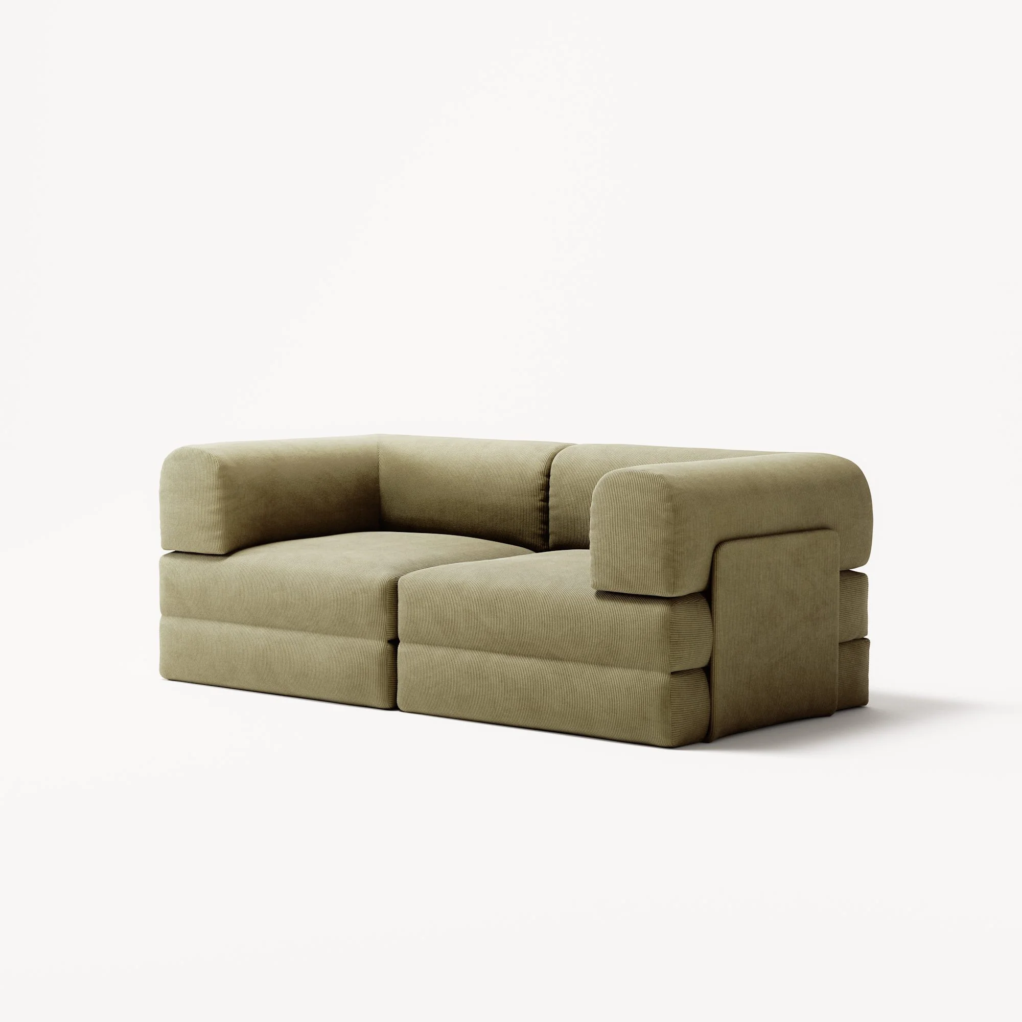 LUNA - 2 Seat - Corduroy Lime - Image 2