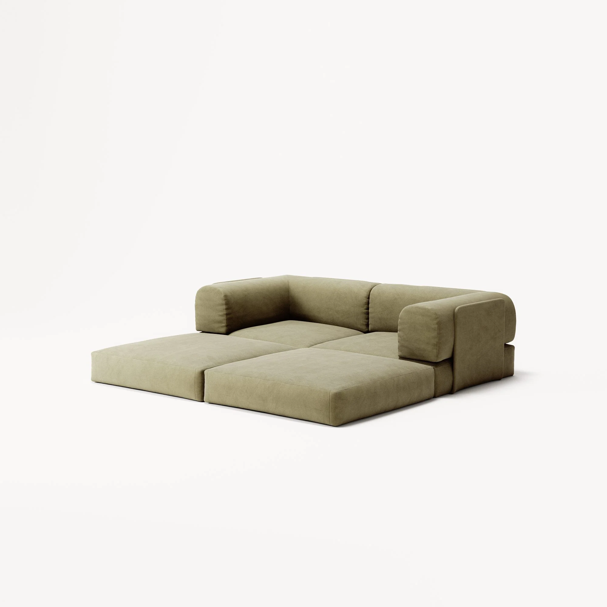 LUNA - 2 Seat - Corduroy Lime - Image 4