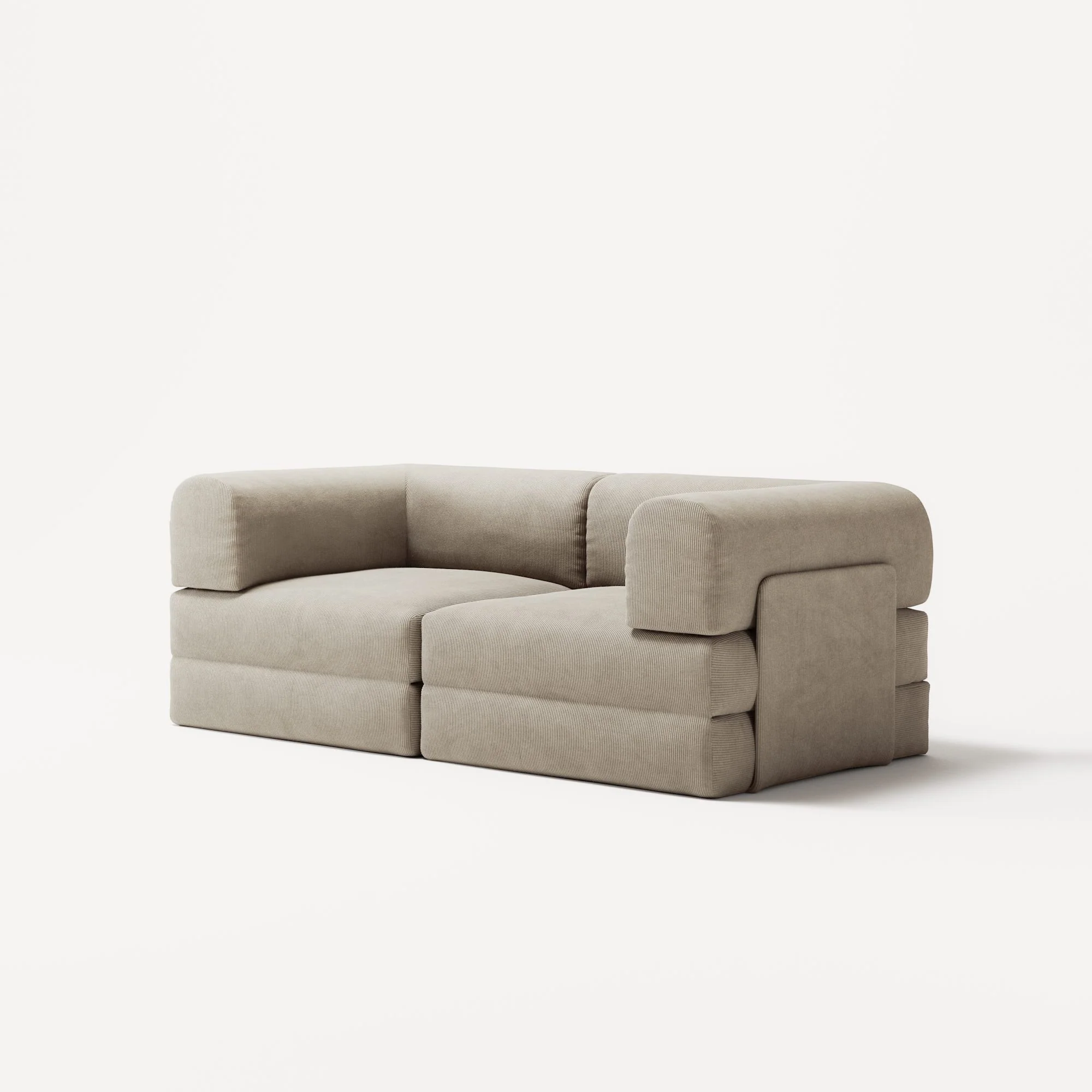 LUNA - 2 Seat - Corduroy Off-White - Image 2