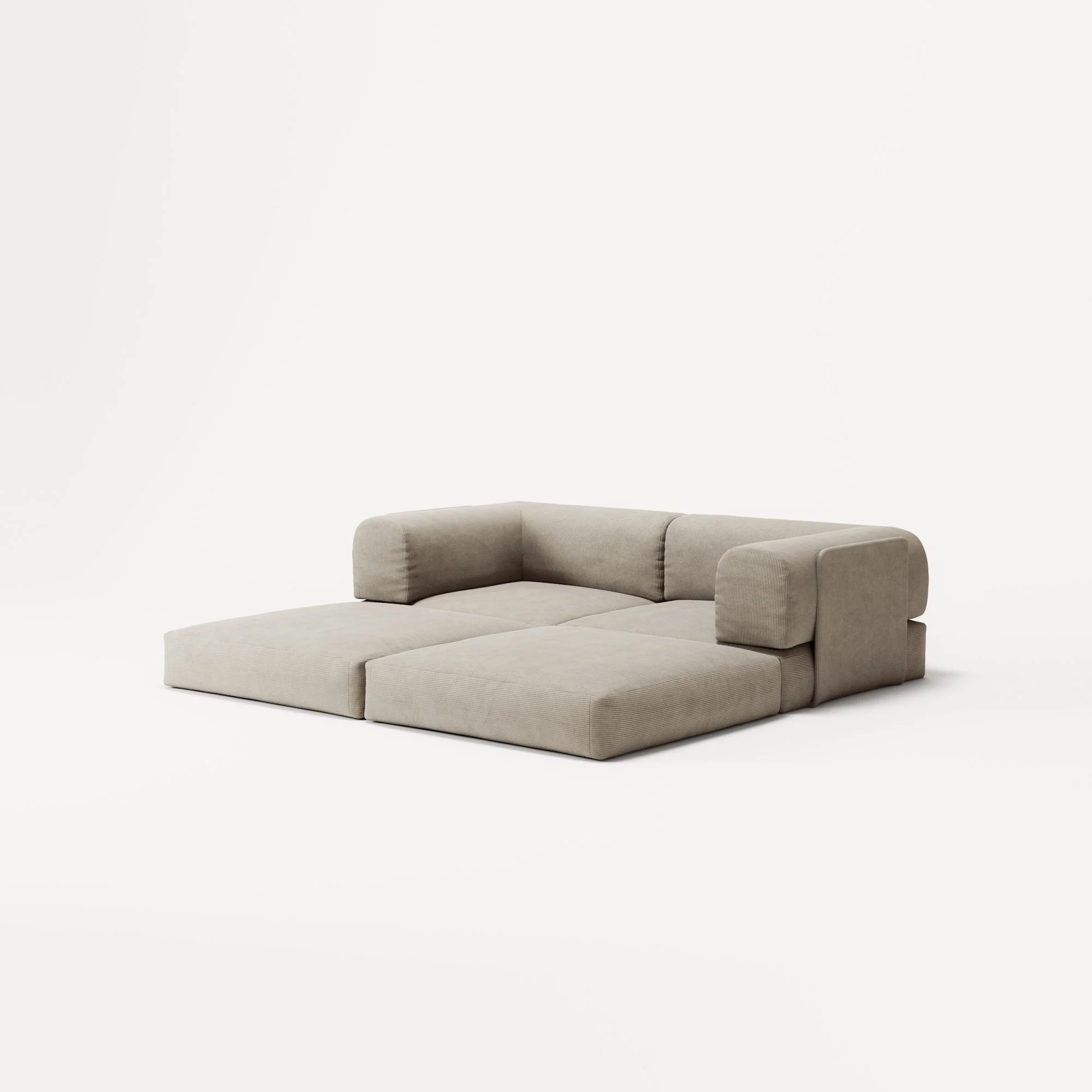 LUNA - 2 Seat - Corduroy Off-White - Image 4