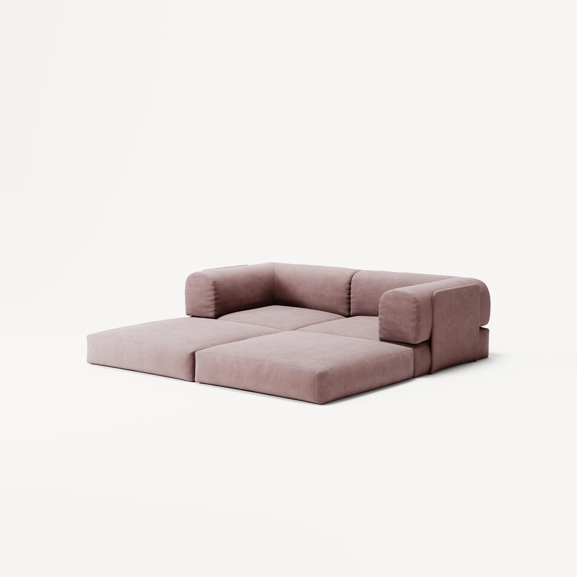 LUNA - 2 Seat - Corduroy Soft Pink - Image 4