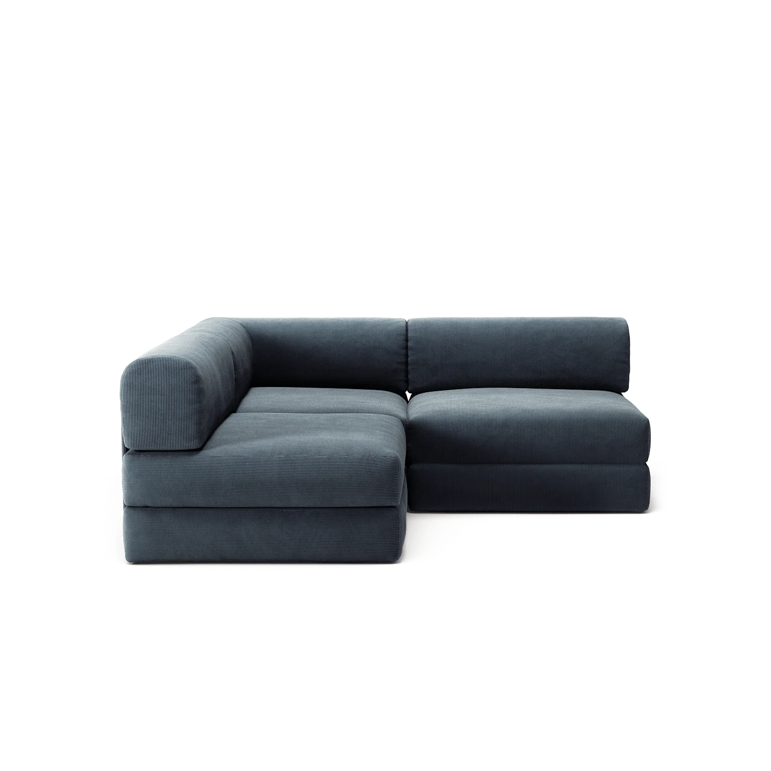 LUNA - 2 Seat Corner - Left - Corduroy Dark Blue