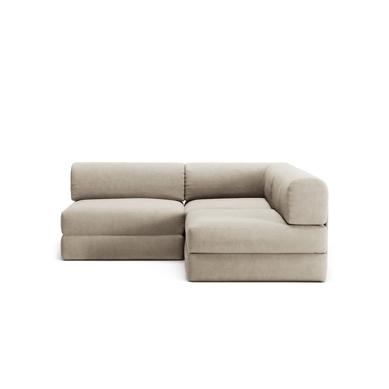 LUNA - 2 Seat Corner - Right - Corduroy Off-White