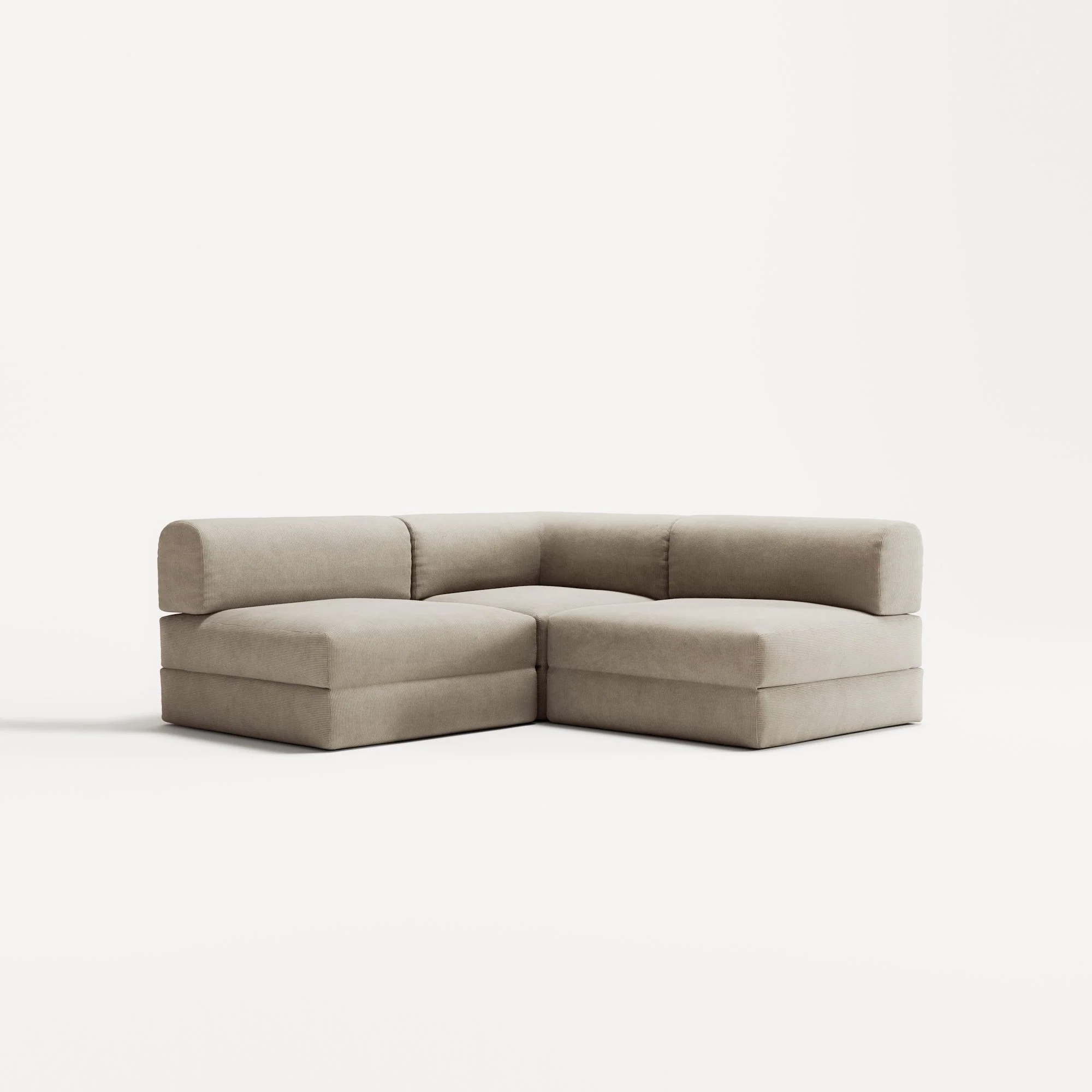 LUNA - 2 Seat Corner - Right - Corduroy Off-White - Image 2