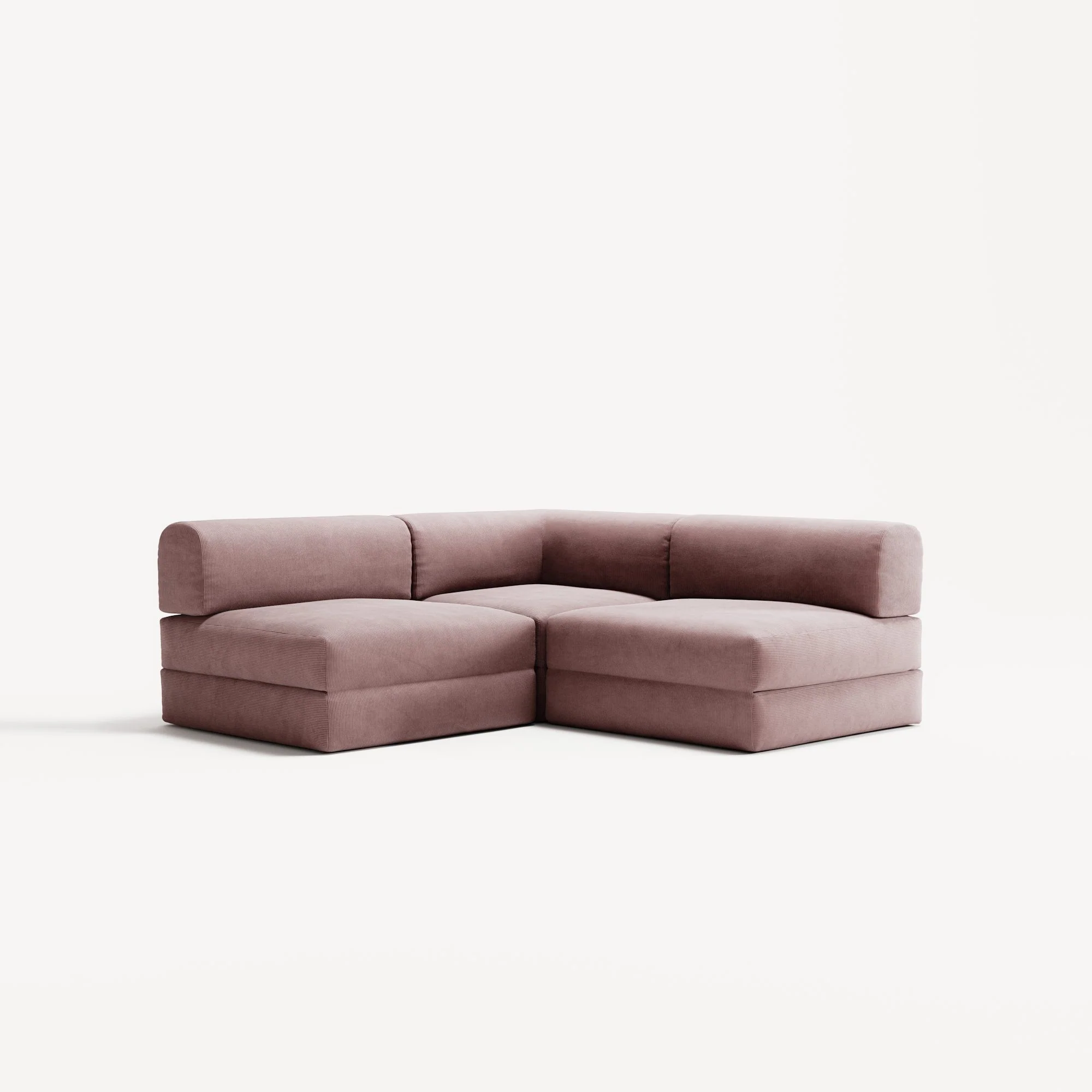 LUNA - 2 Seat Corner - Right - Corduroy Soft Pink - Image 2