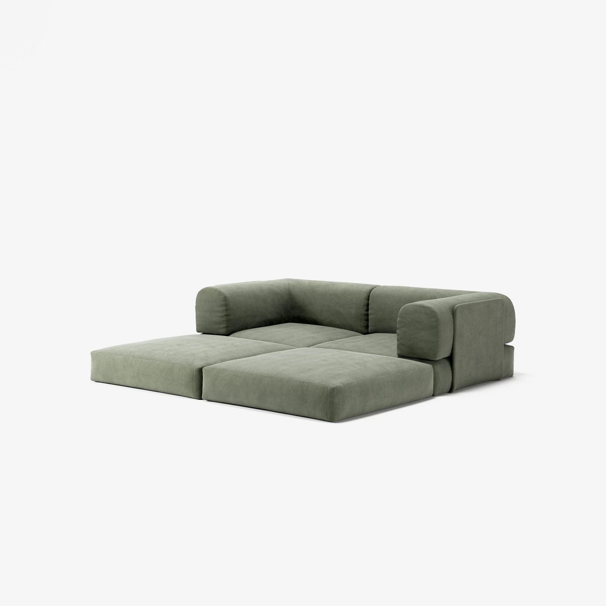LUNA - 2 Seat - Corduroy Moss Green - Image 2