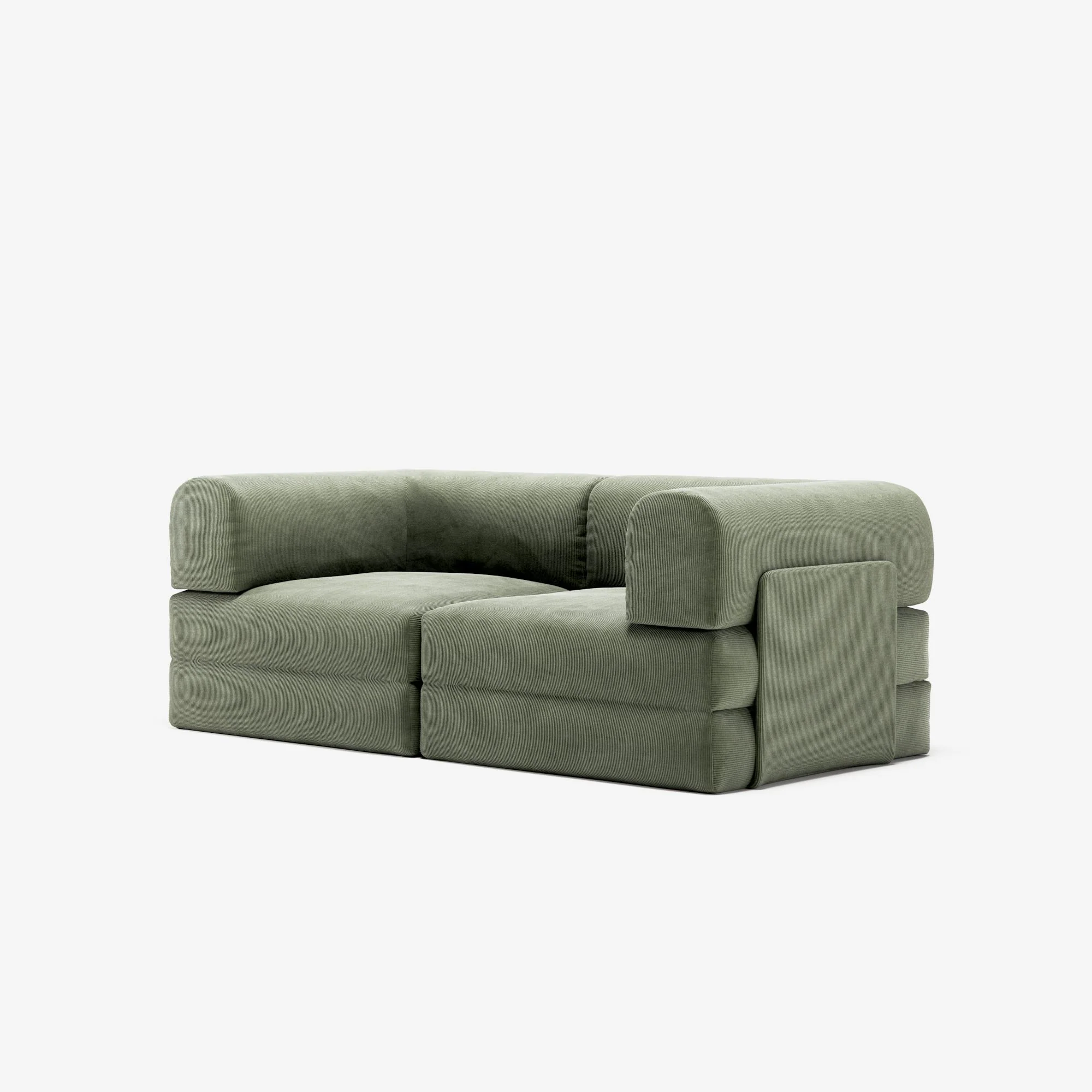 LUNA - 2 Seat - Corduroy Moss Green - Image 4