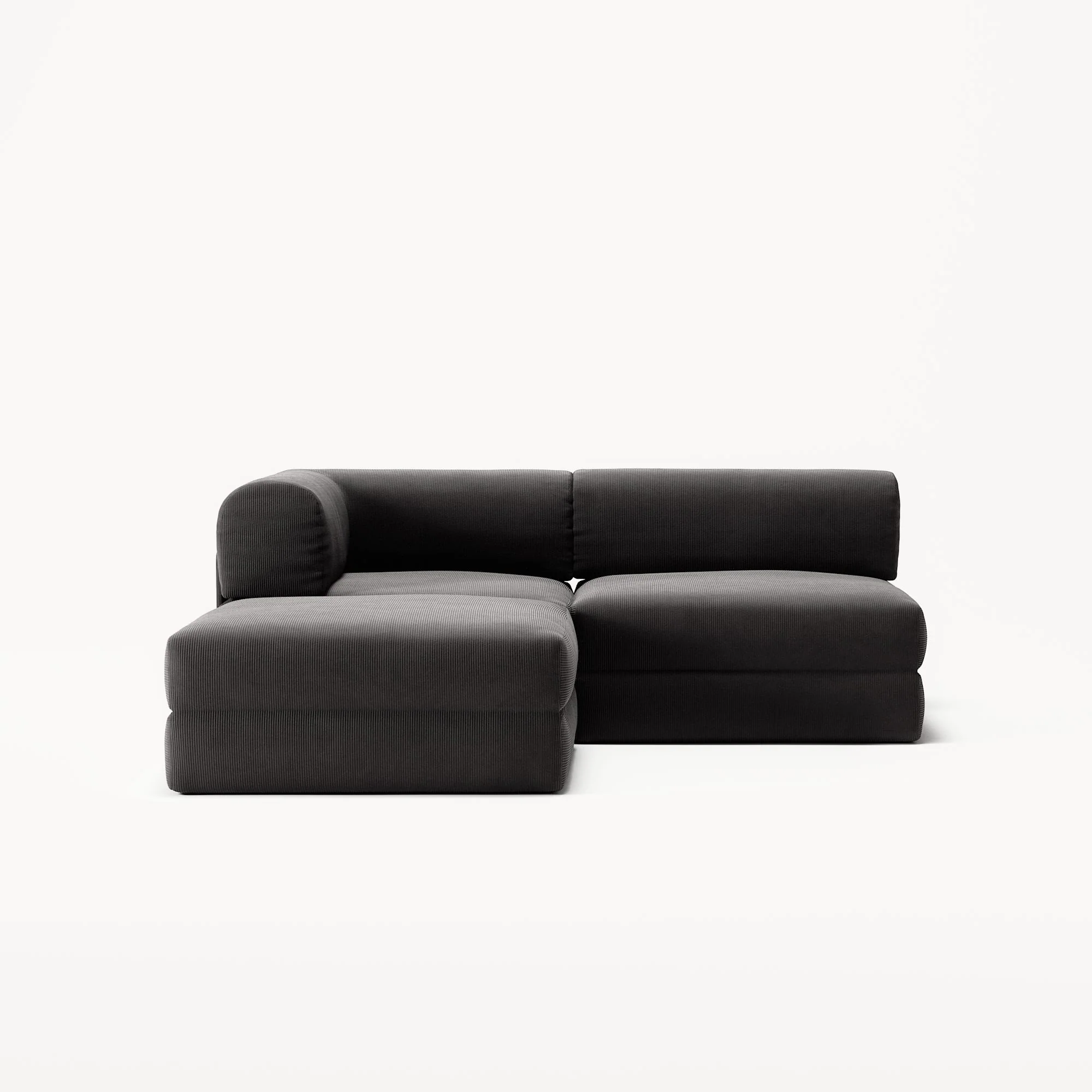 LUNA - 2 Seat with open end - Right - Corduroy Charcoal - Image 5
