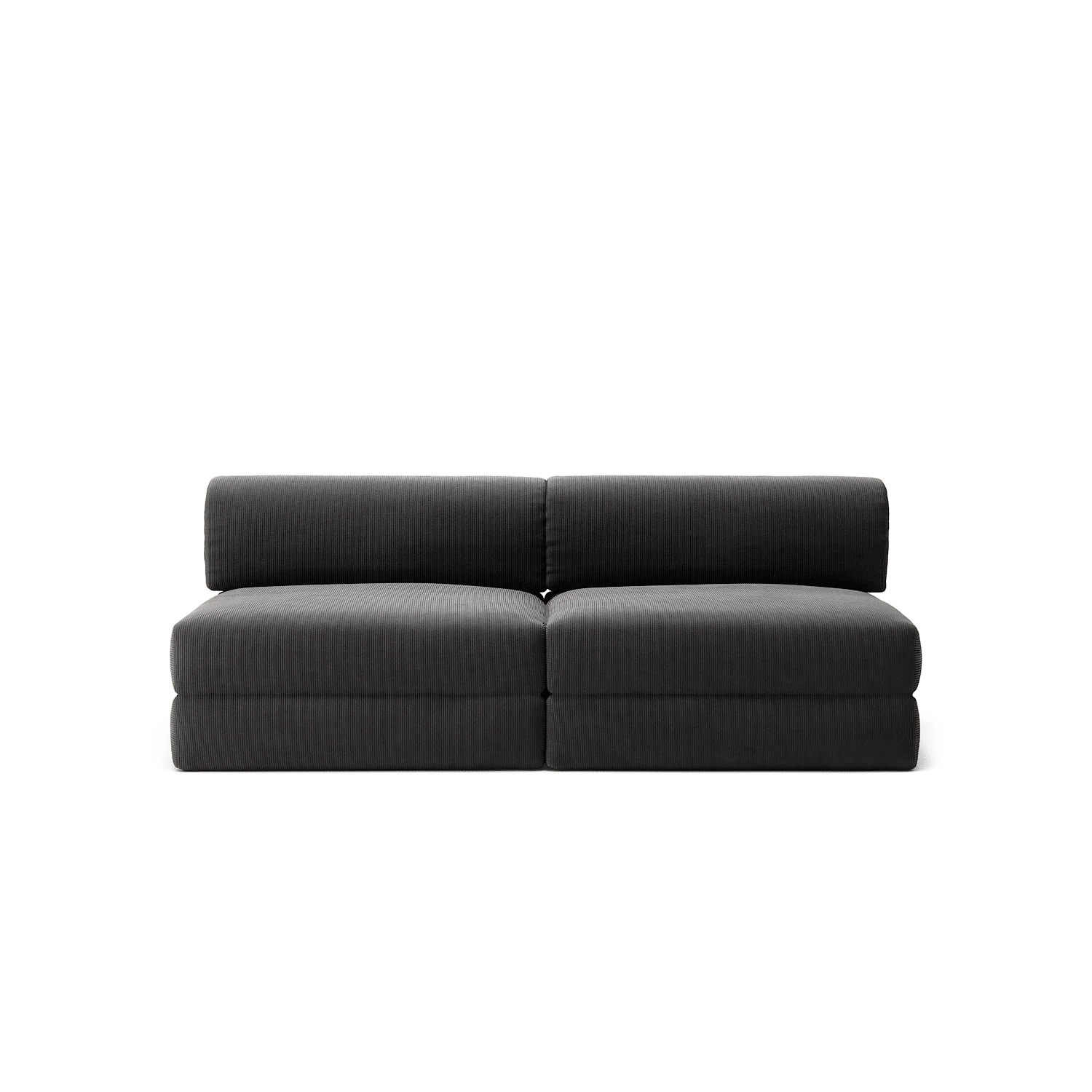 LUNA - 2 Seater Lounge - Corduroy Charcoal