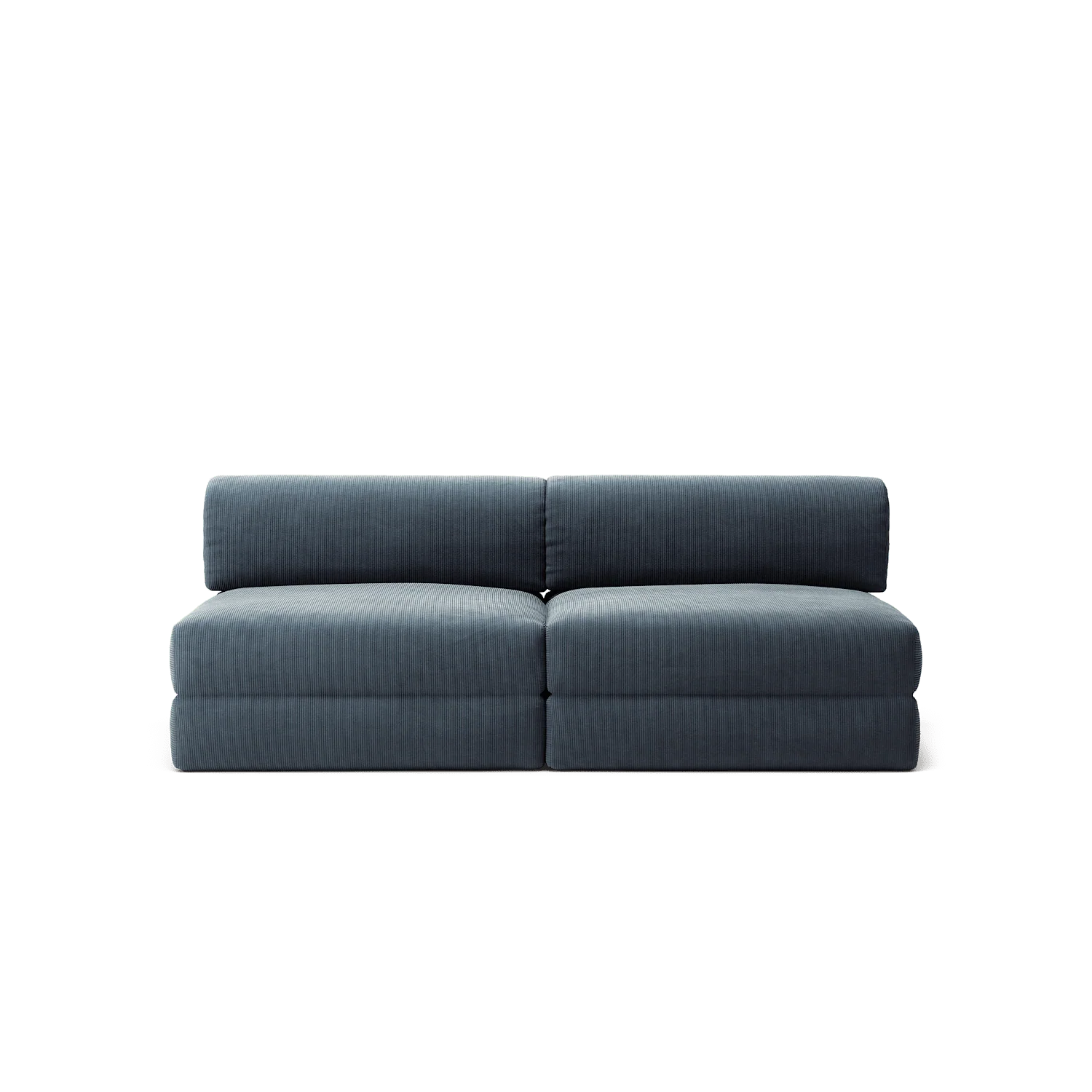 LUNA - 2 Seater Lounge - Corduroy Dark Blue