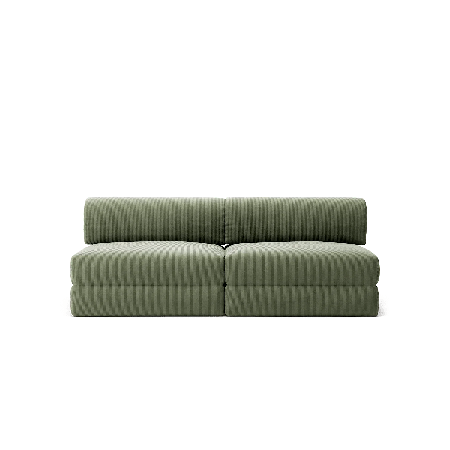 LUNA - 2 Seater Lounge - Corduroy Moss Green