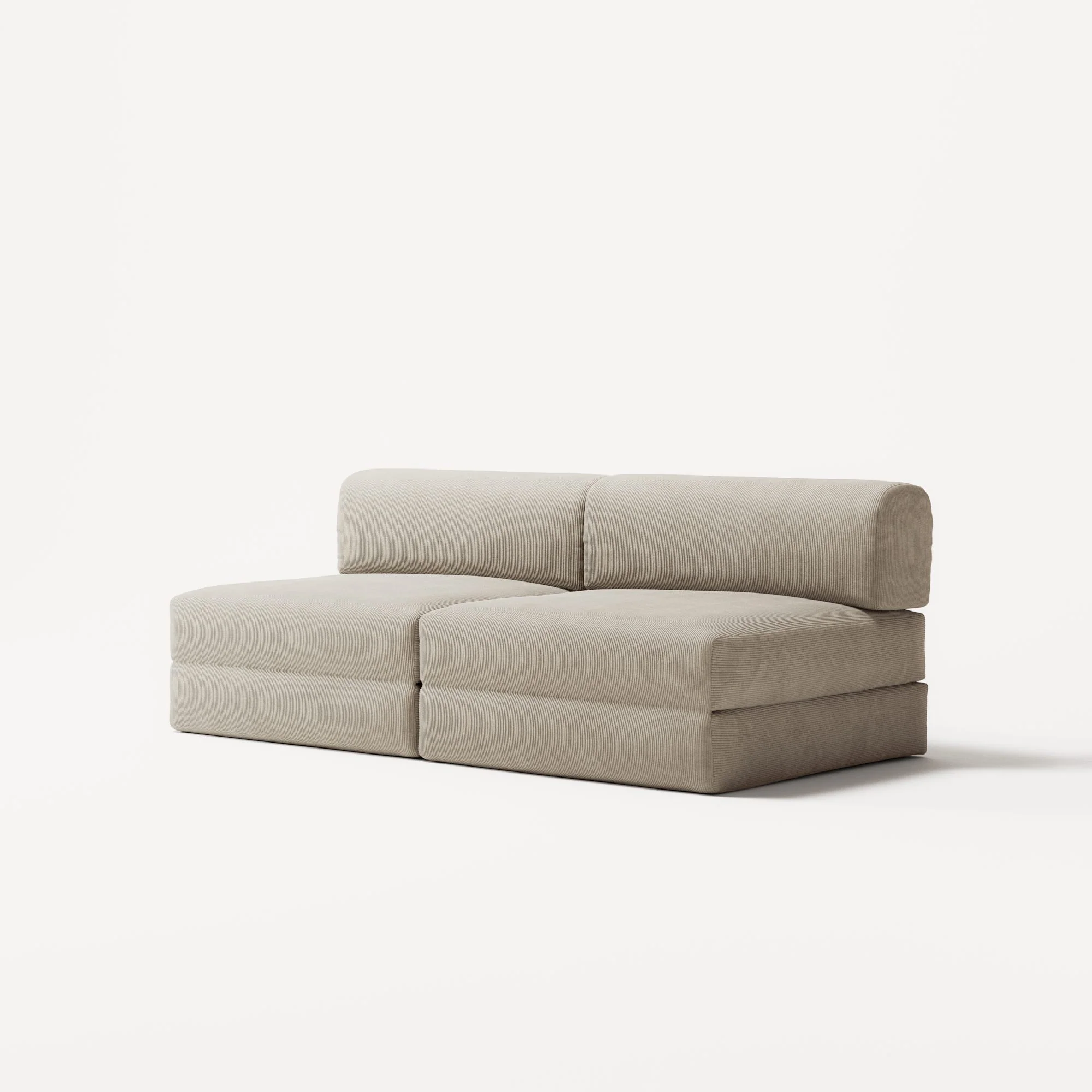LUNA - 2 Seater Lounge - Corduroy Off-White - Image 2