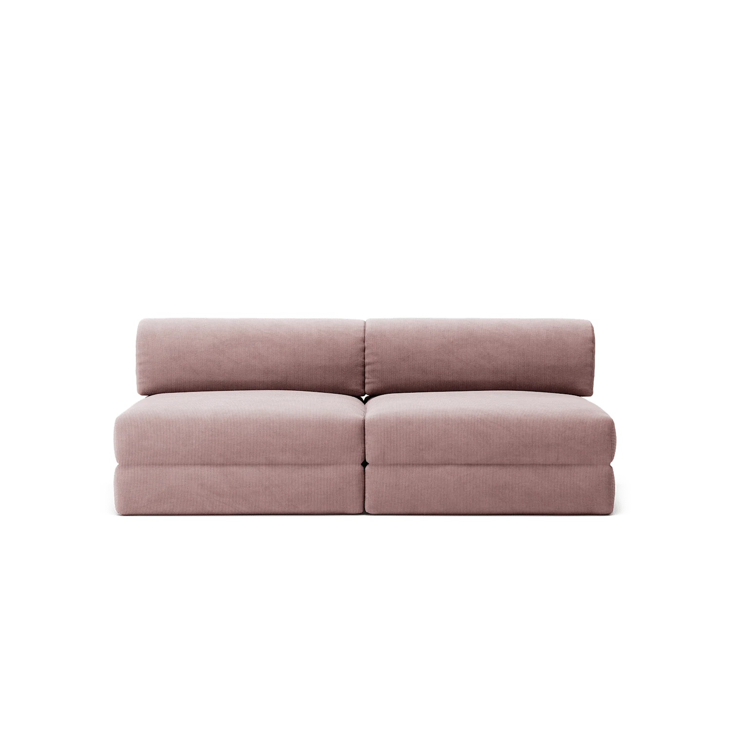 LUNA - 2 Seater Lounge - Corduroy Soft Pink