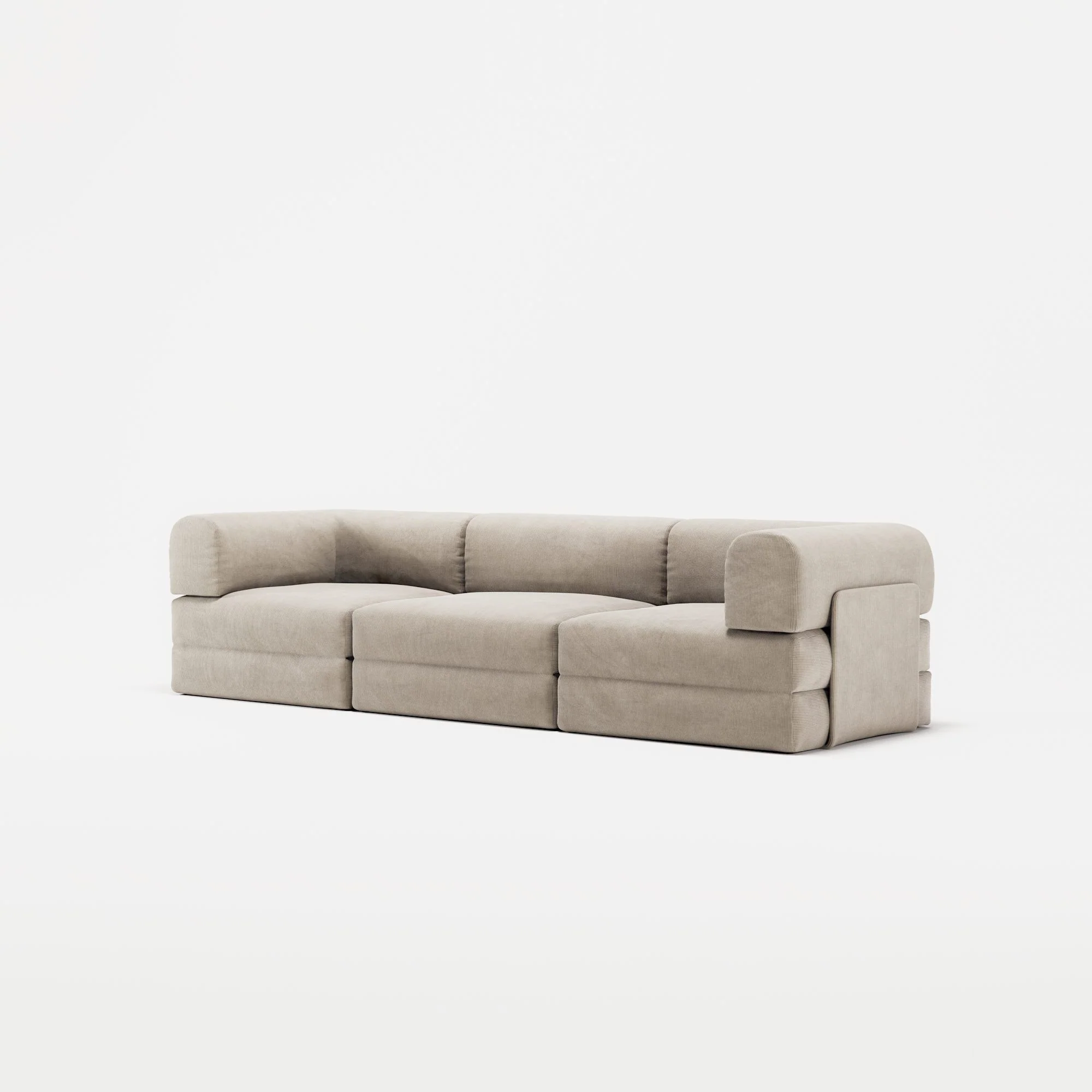 LUNA - 3 Seat - Corduroy Pale Beige - Image 2