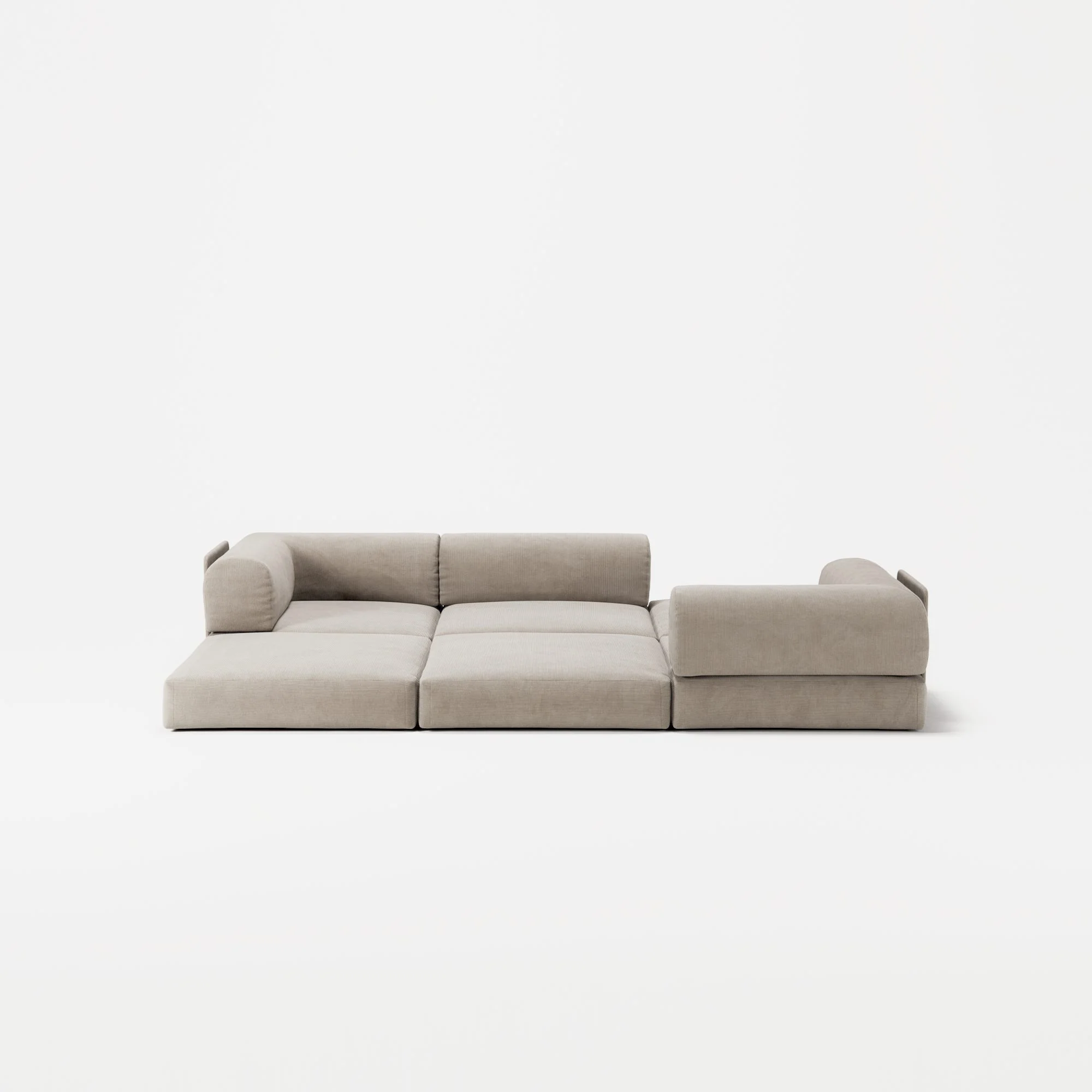LUNA - 3 Seat - Corduroy Pale Beige - Image 4