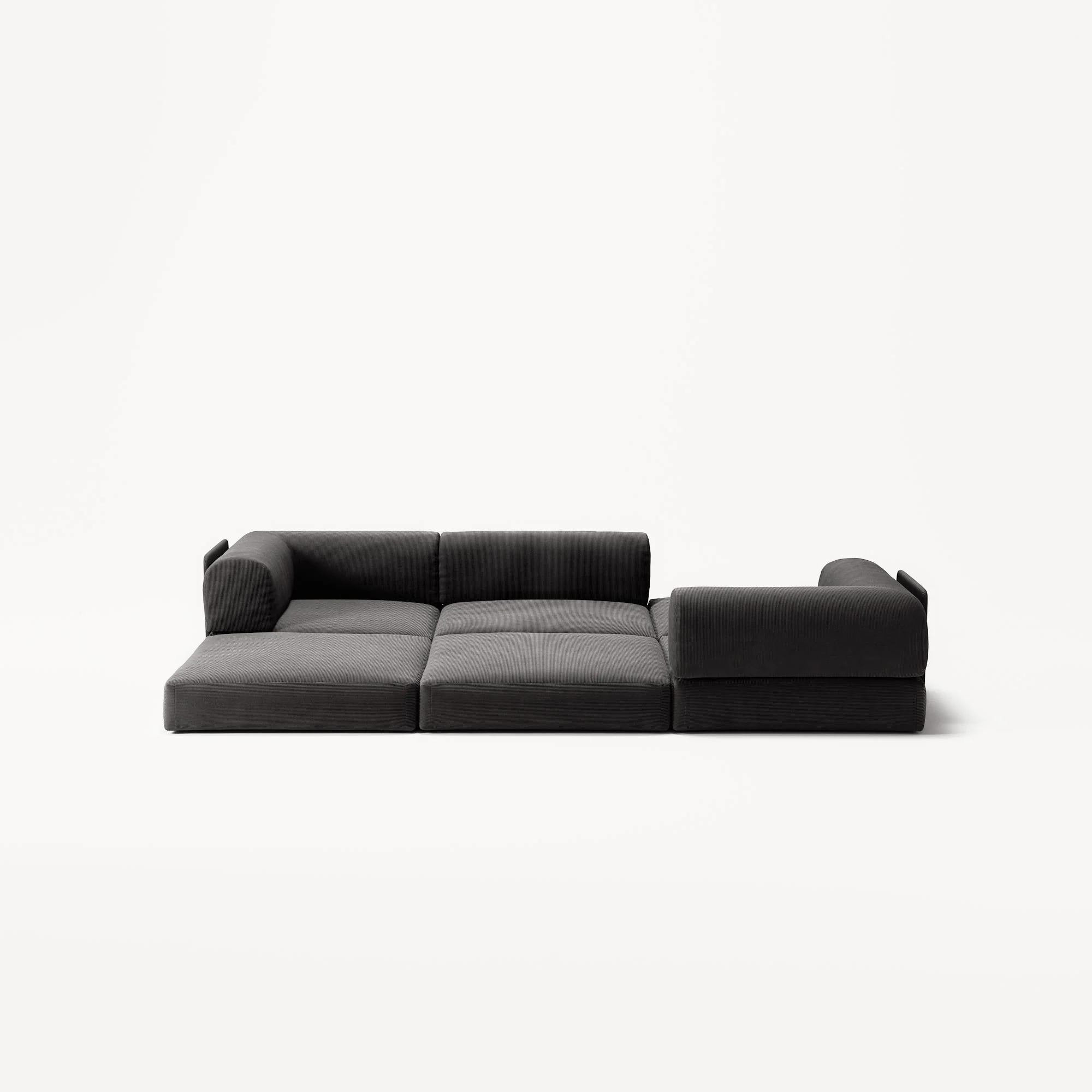 LUNA - 3 Seat - Corduroy Charcoal - Image 4