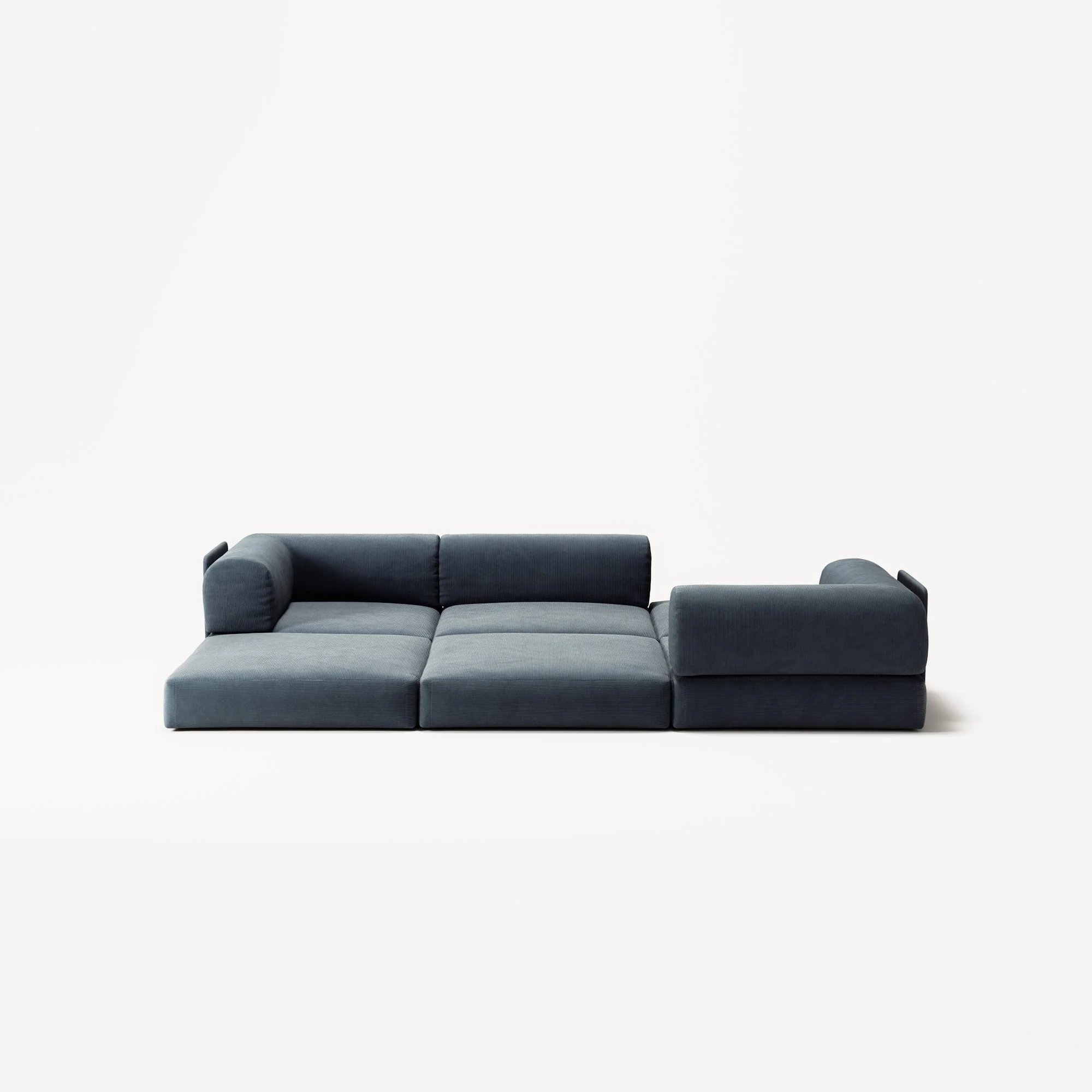 LUNA - 3 Seat - Corduroy Dark Blue - Image 4