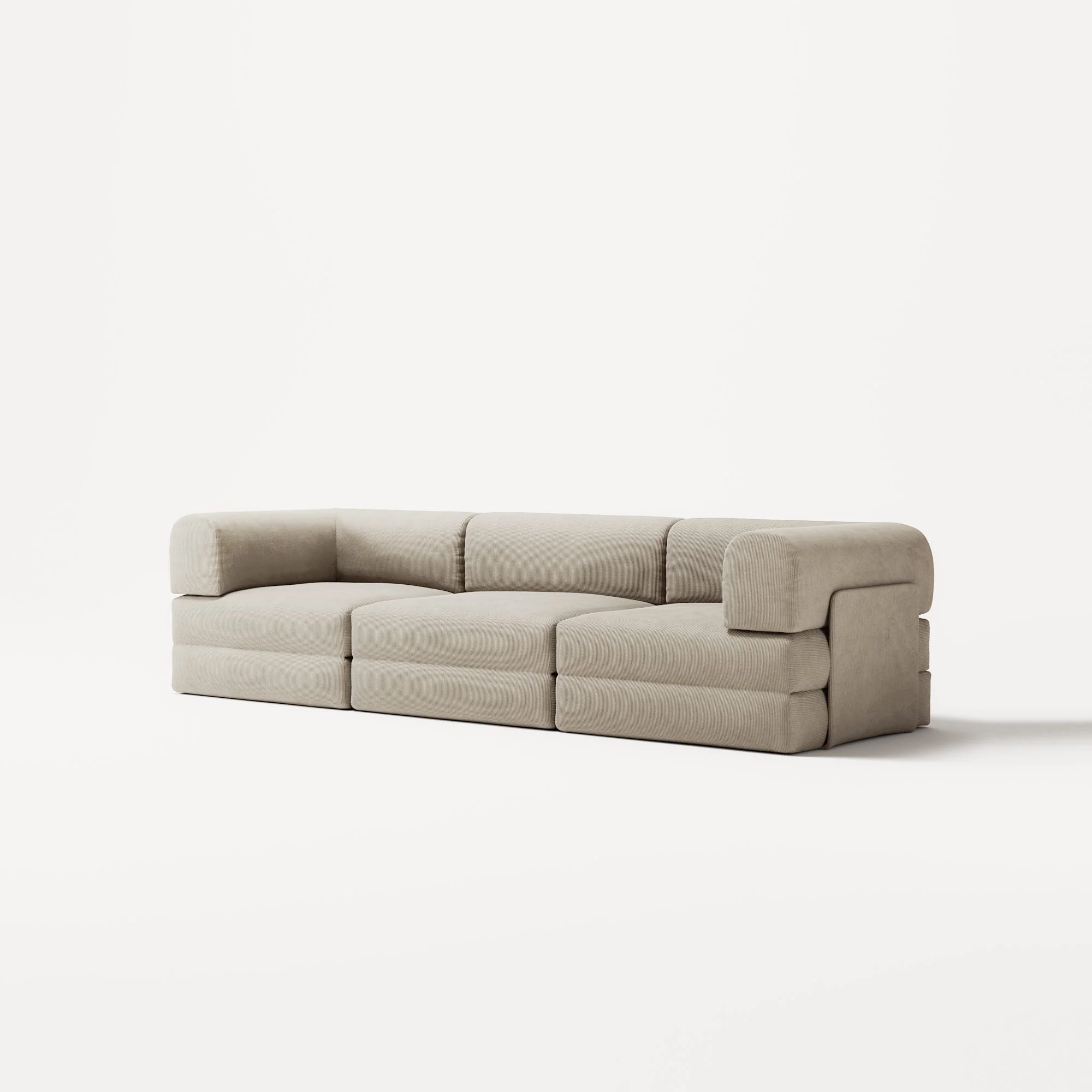 LUNA - 3 Seat - Corduroy Off-White - Image 2