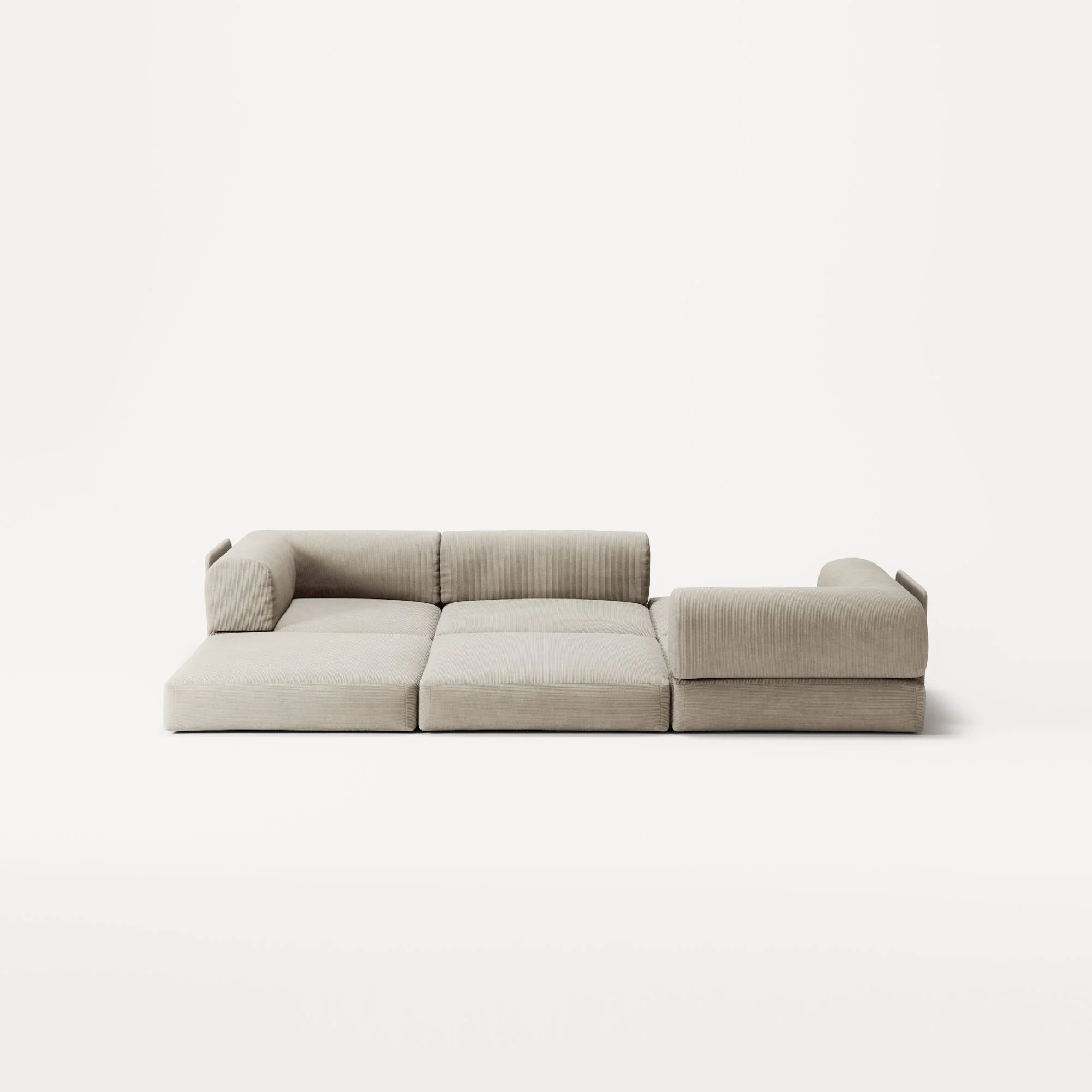 LUNA - 3 Seat - Corduroy Off-White - Image 4