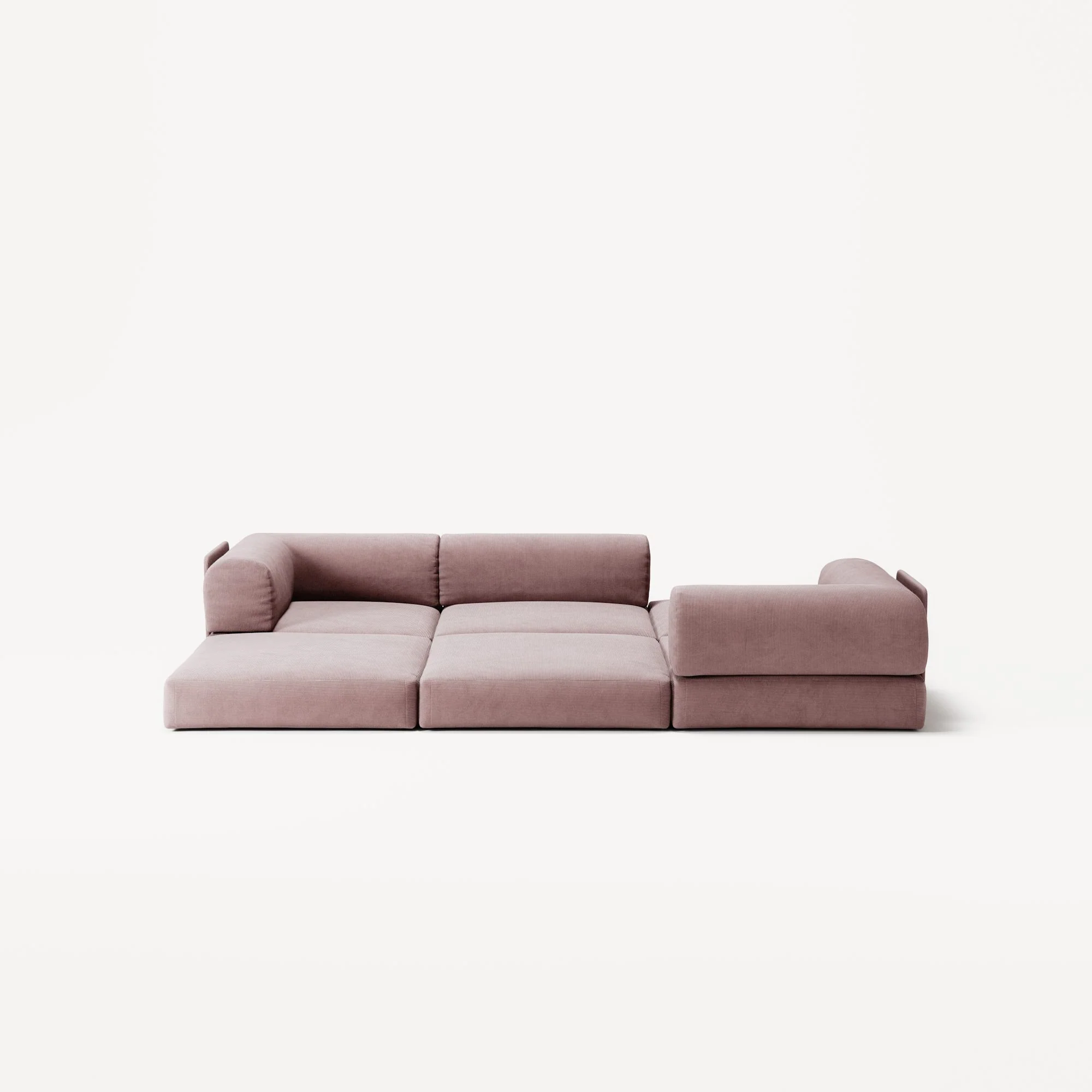 LUNA - 3 Seat - Corduroy Soft Pink - Image 4
