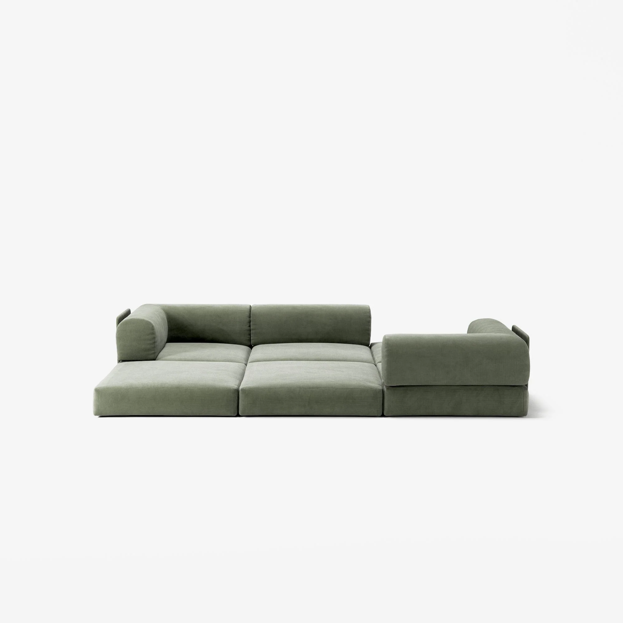LUNA - 3 Seat - Corduroy Moss Green - Image 4